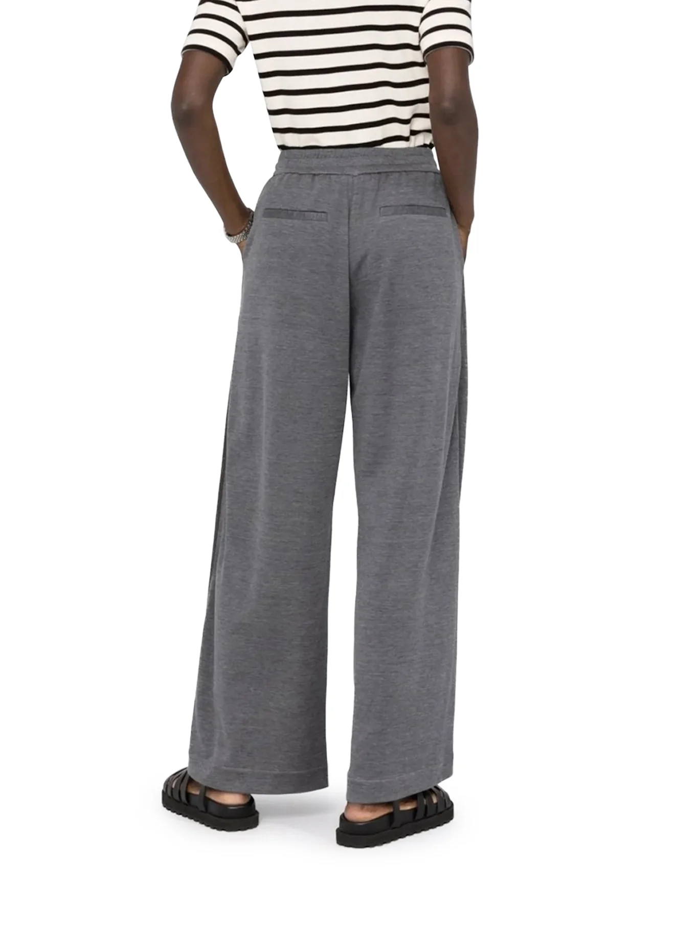 COMFORT JOGGERS IN COTTON AND SILK - Image 3