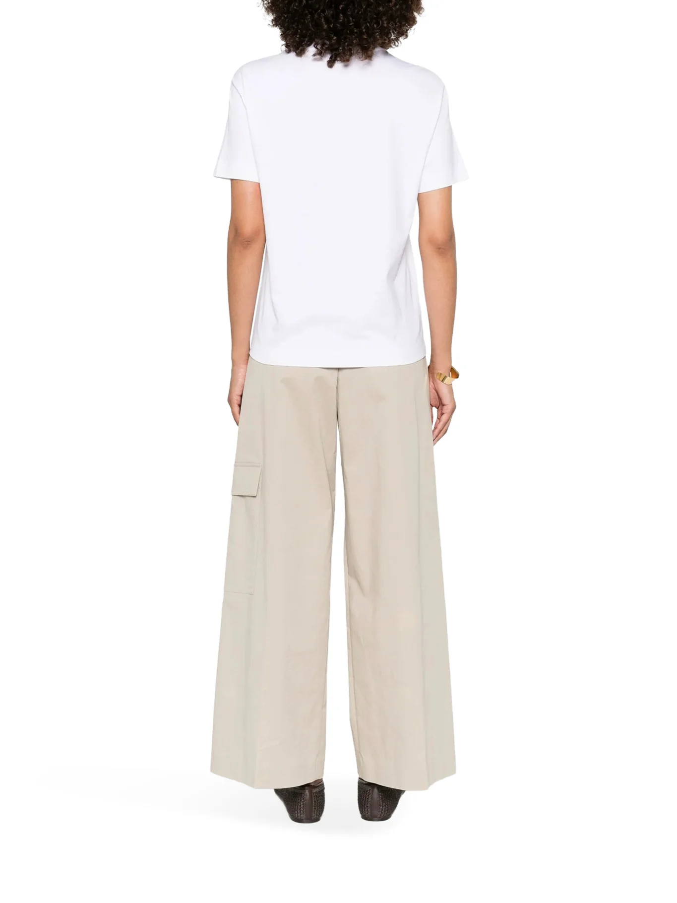 CREW NECK COTTON T-SHIRT WITH MOBILE APPLICATION - Image 3