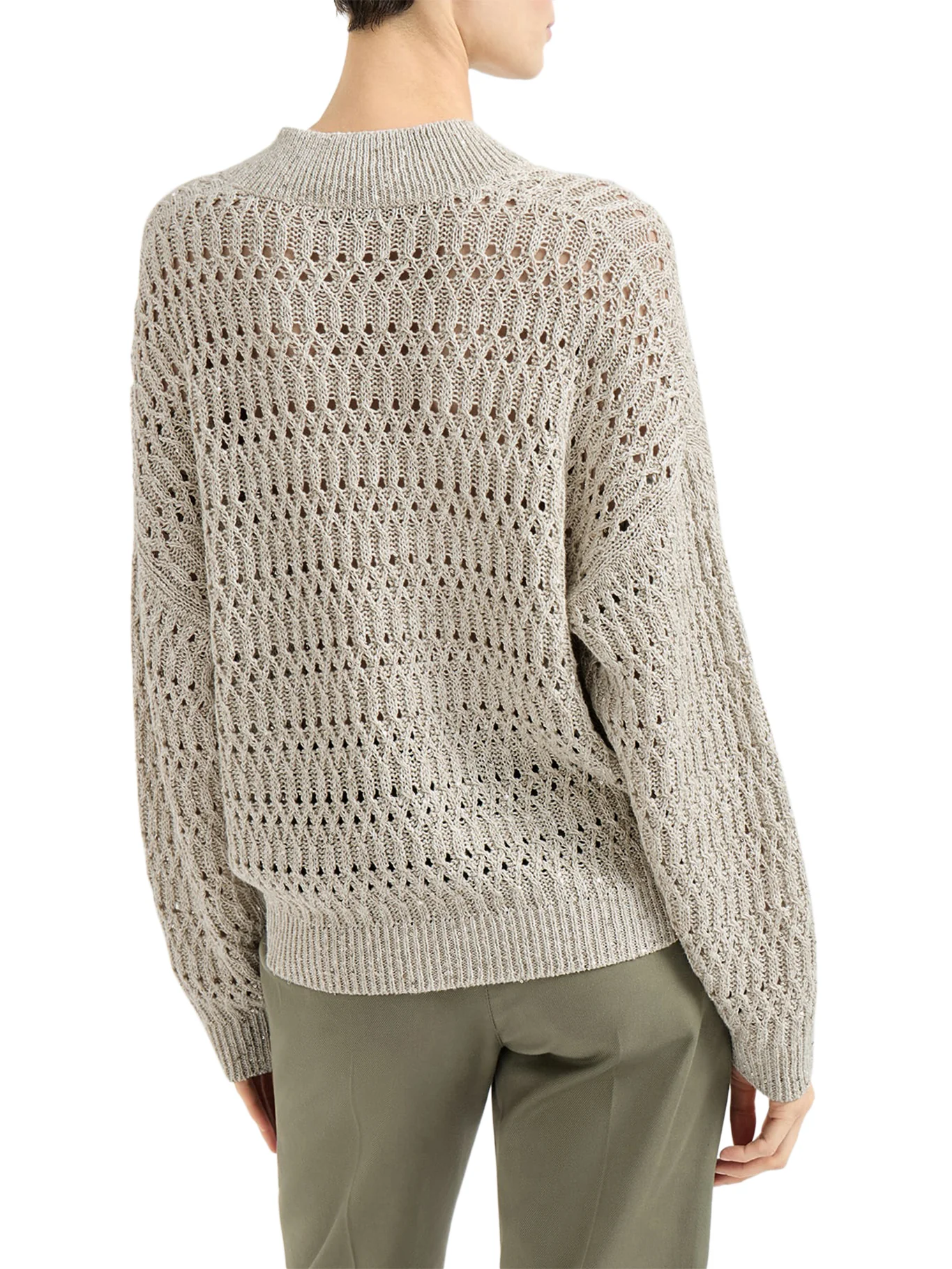 DAZZLING BRAIDS LINEN CARDIGAN - Image 3
