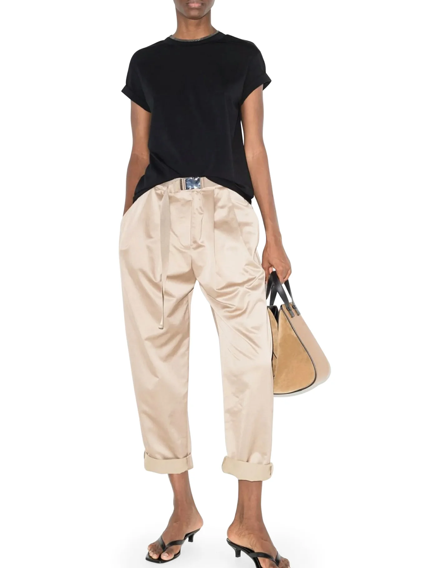 JERSEY T-SHIRT WITH PRECIOUS FAUX LAYERING - Image 2