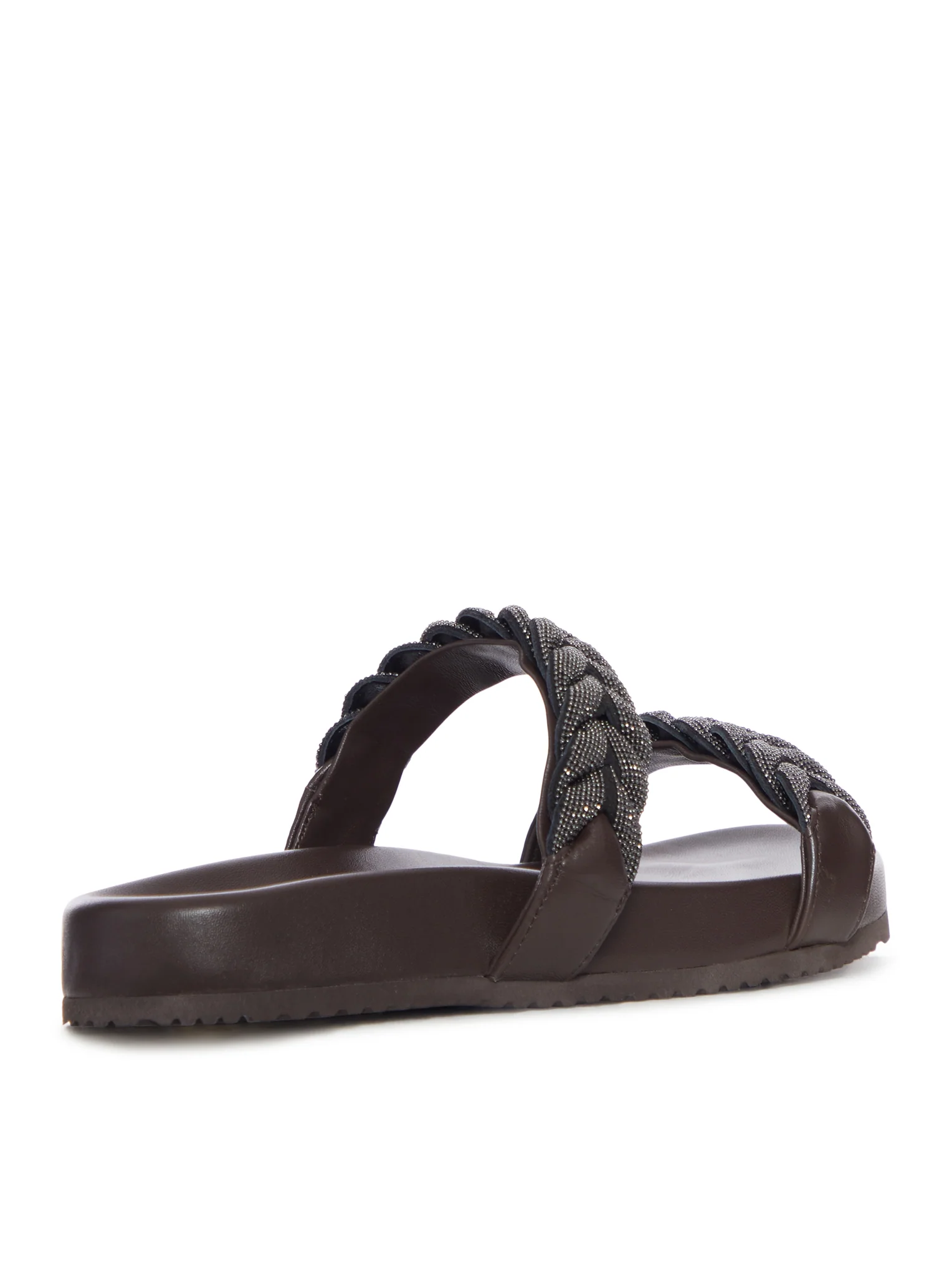 LEATHER SANDALS WITH PRECIOUS BRAIDED STRAPS - Image 3