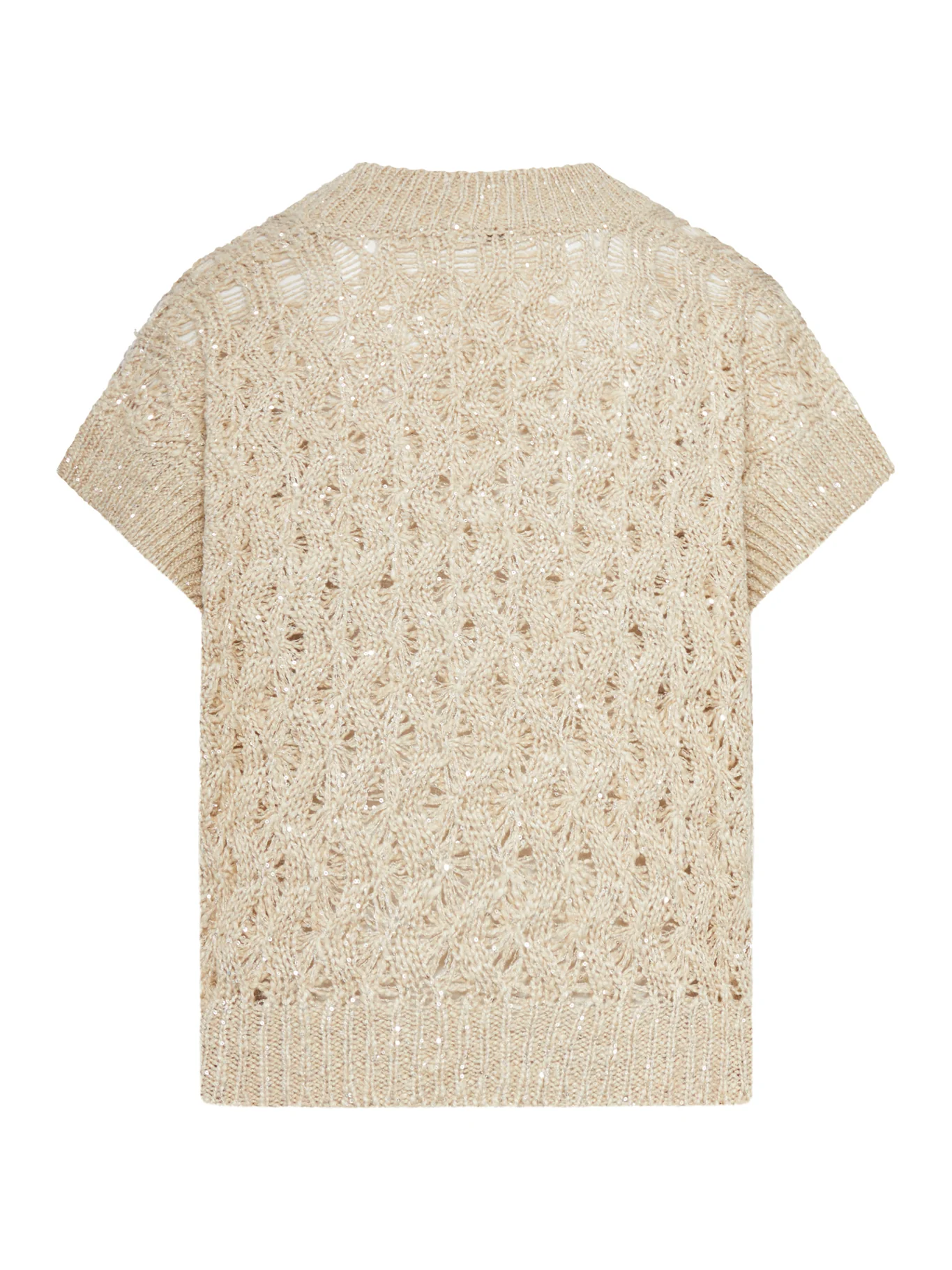 LINEN AND SILK KNITTED VEST - Image 2