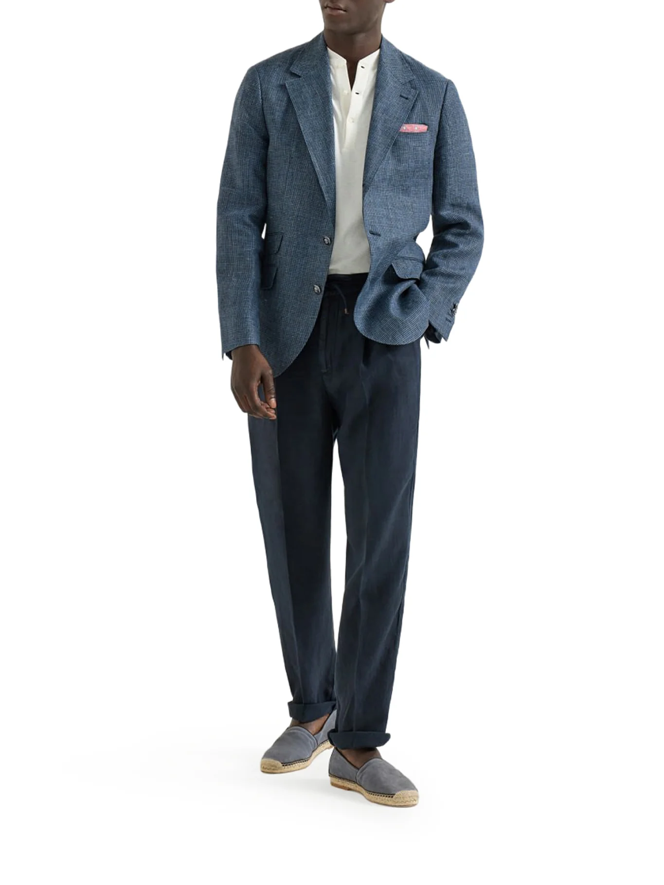 LINEN TROUSERS WITH DRAWSTRING - Image 2