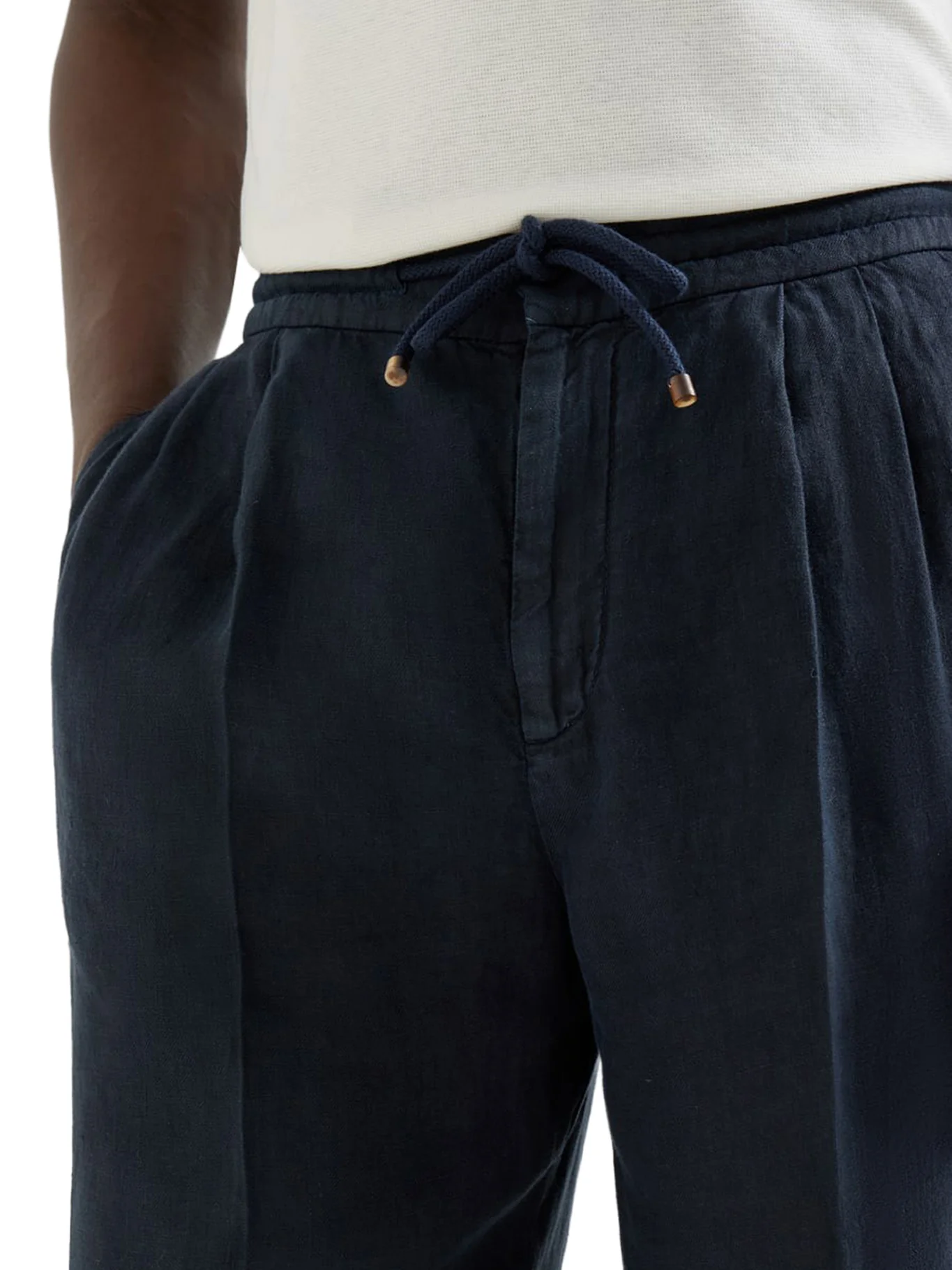 LINEN TROUSERS WITH DRAWSTRING - Image 6