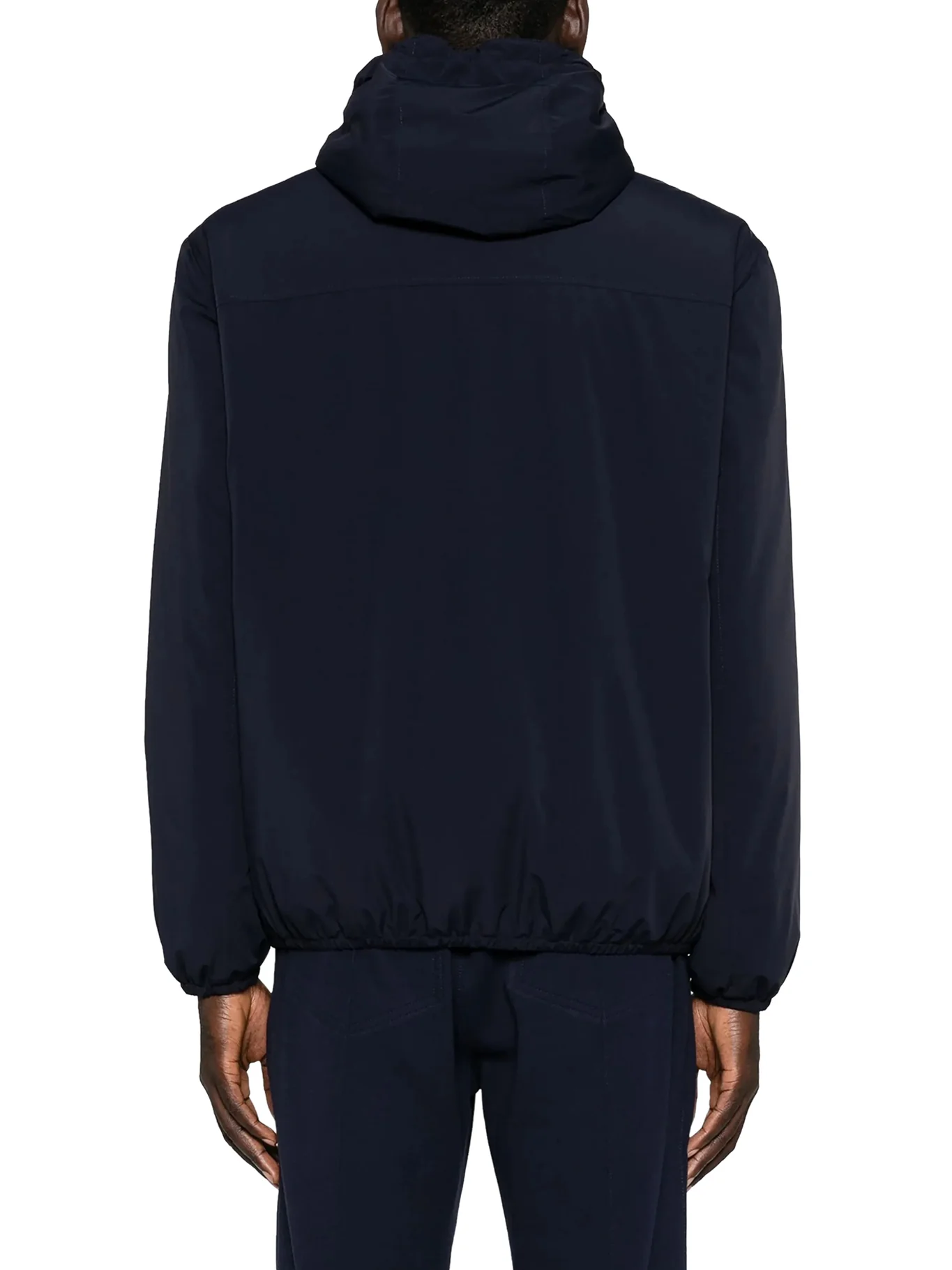 MEMBRANED NYLON JACKET WITH LOGO AND HOOD - Image 3