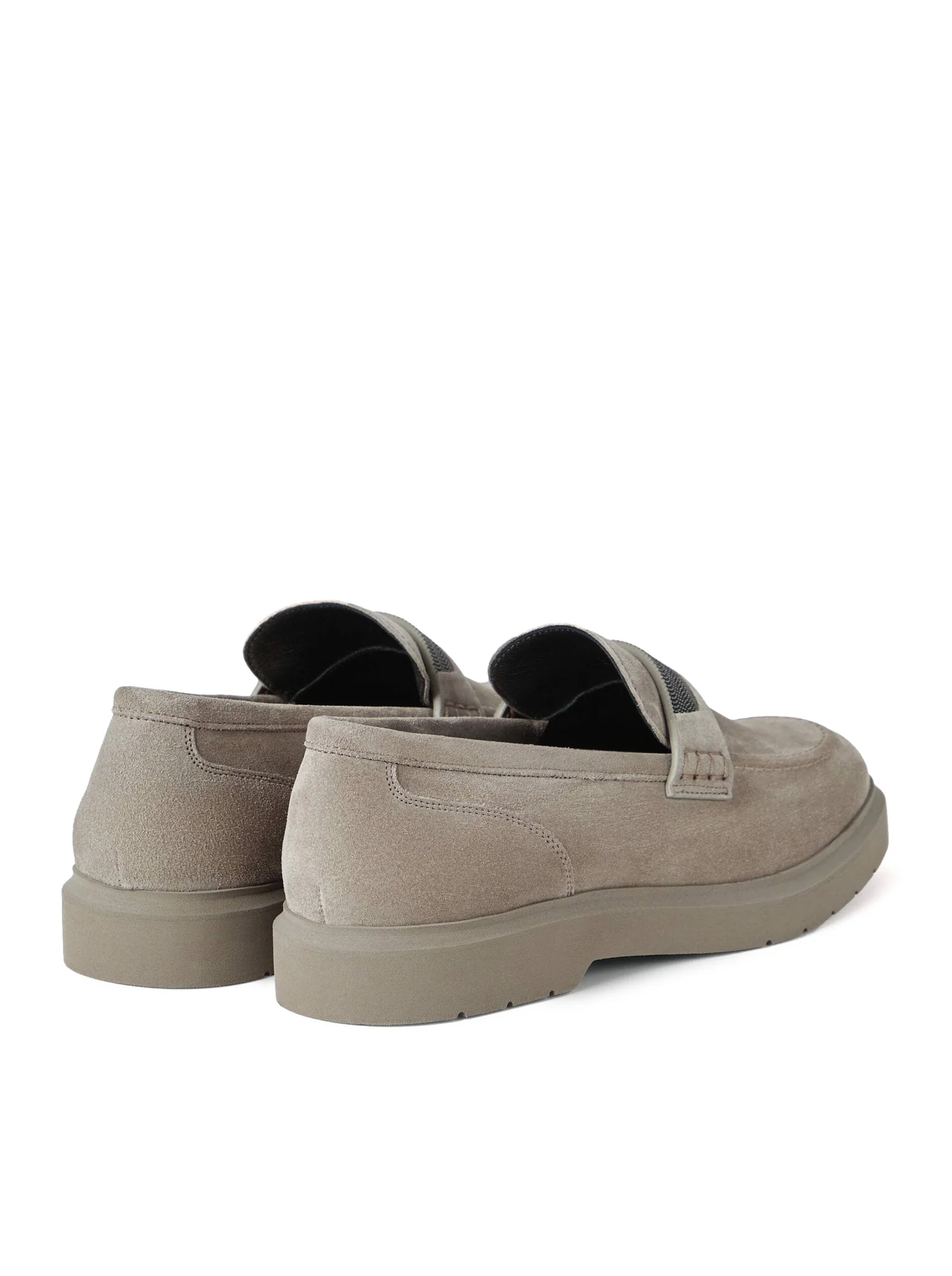 SUEDE PENNY LOAFERS WITH JEWEL APPLIQUE - Image 4