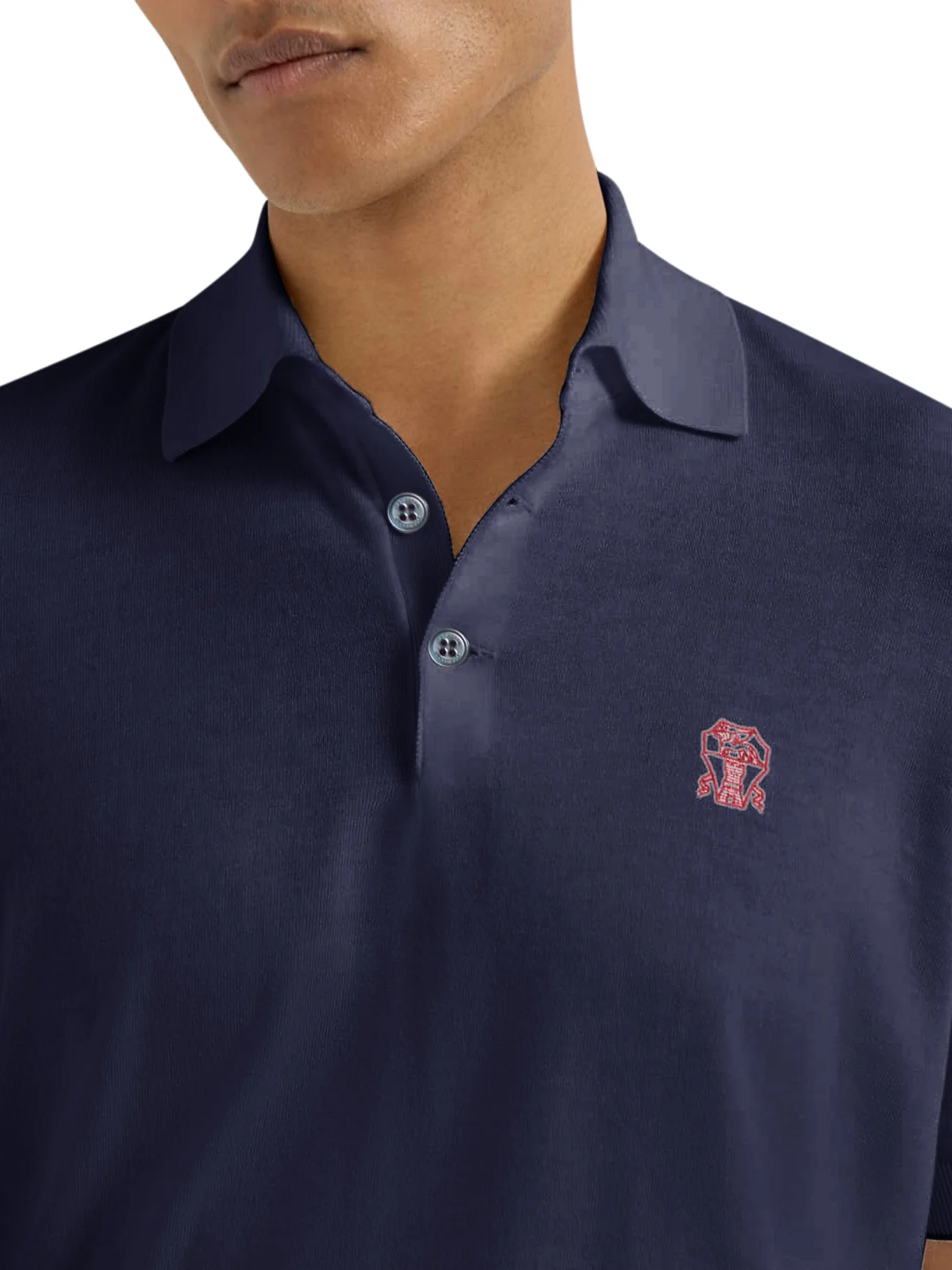 SHORT-SLEEVED COTTON POLO SHIRT - Image 4