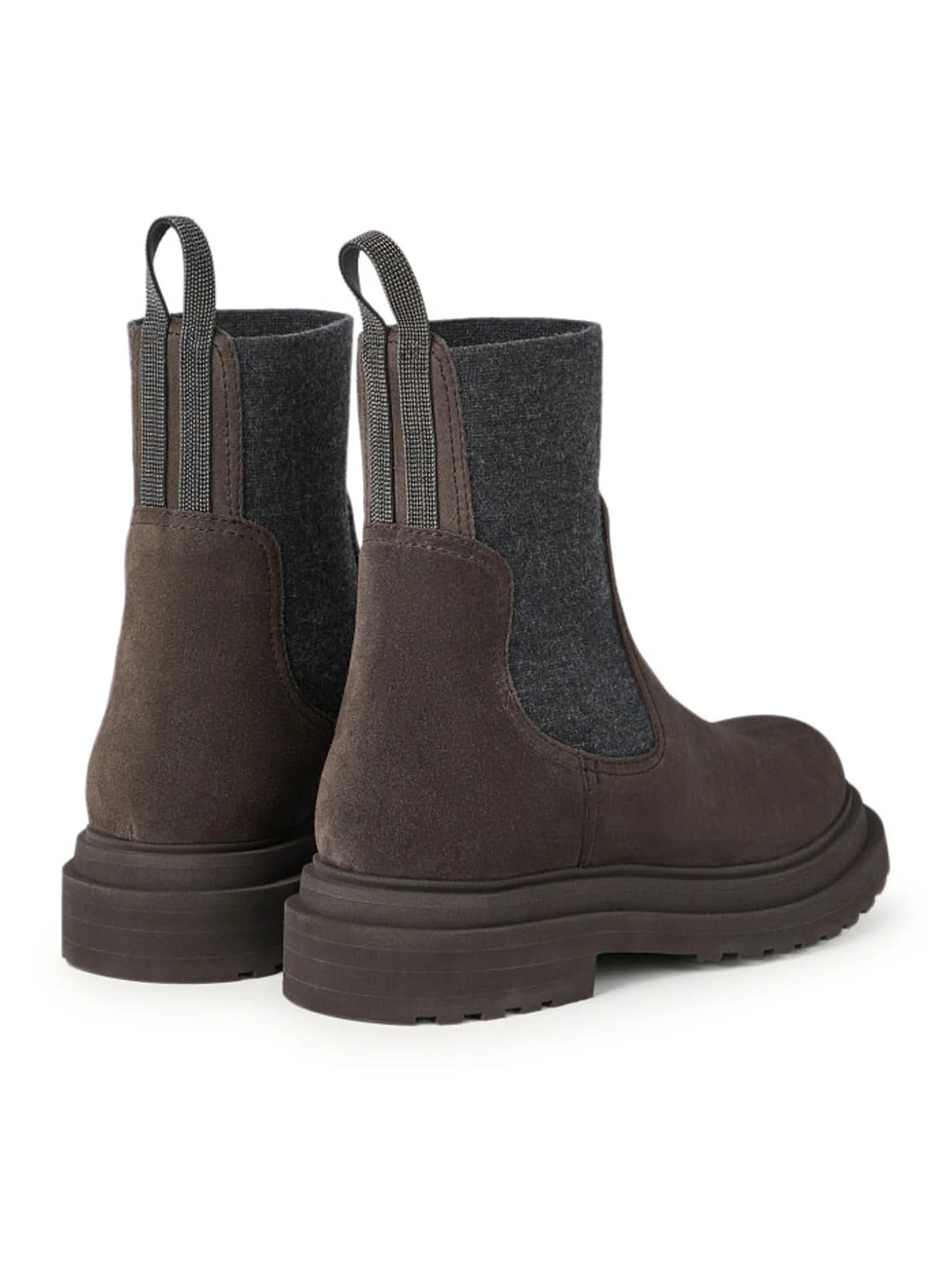 SUEDE BOOT WITH MESH INSERT - Image 4