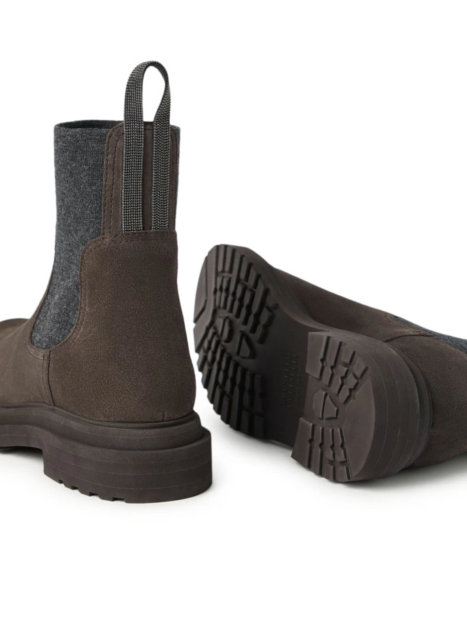 SUEDE BOOT WITH MESH INSERT - Image 5
