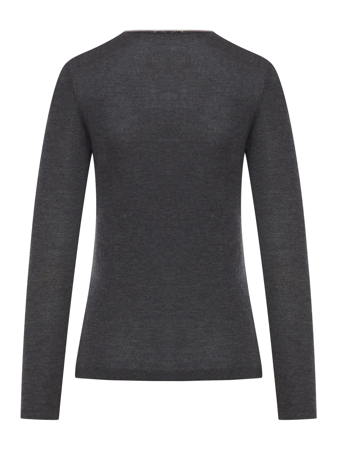 WOOL SWEATER WITH CONTRASTING TRIM - Image 2