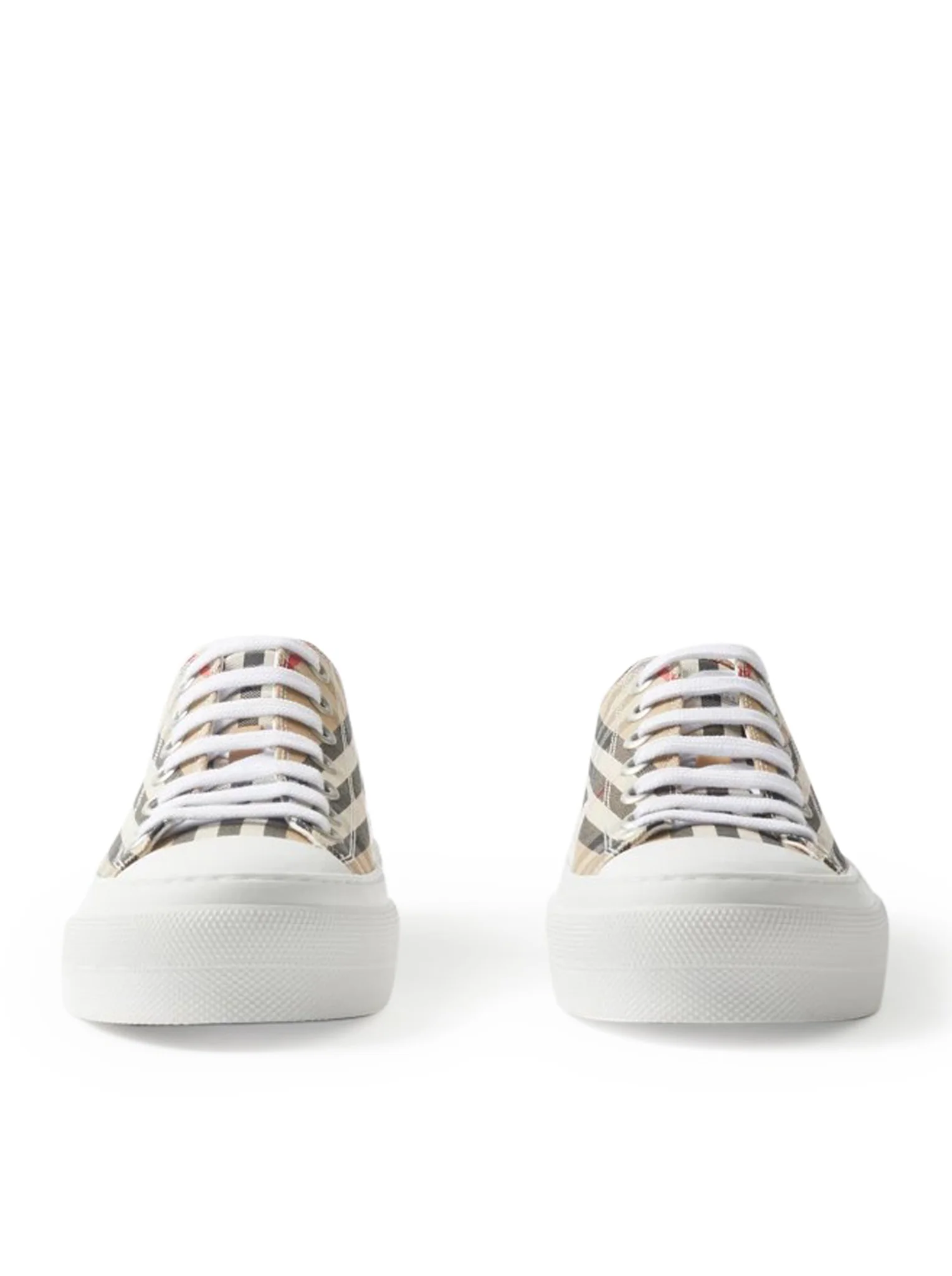 CHECKED COTTON SNEAKERS - Image 3