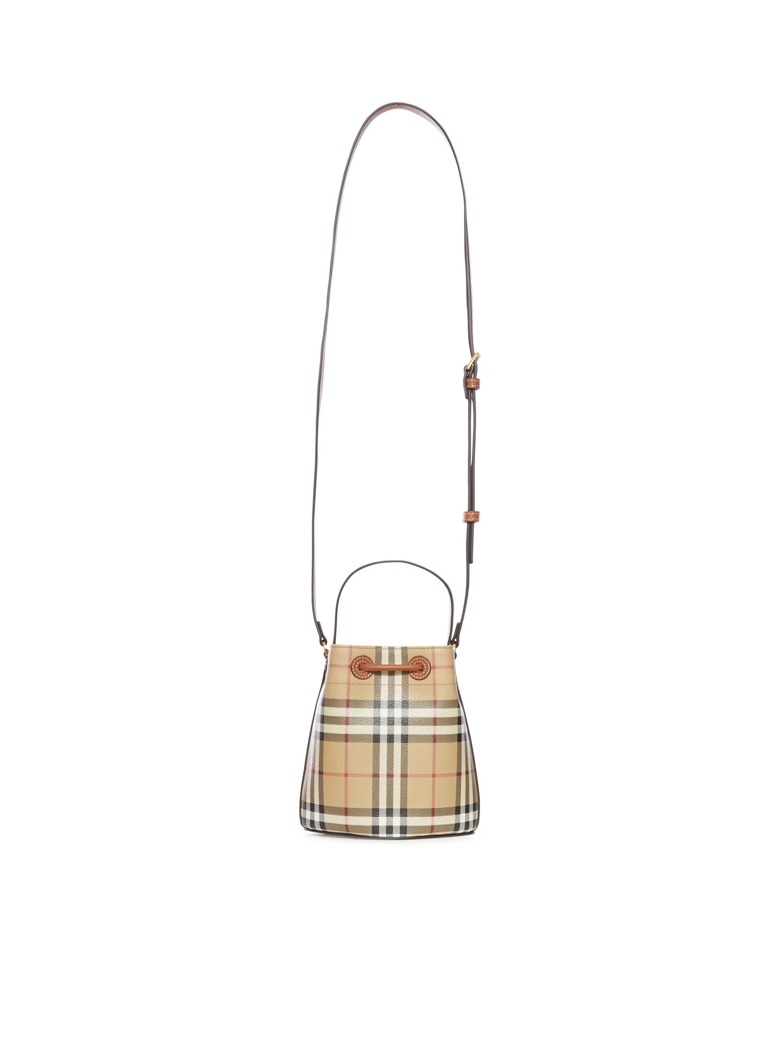 CHECK MINI BUCKET BAG - Image 3