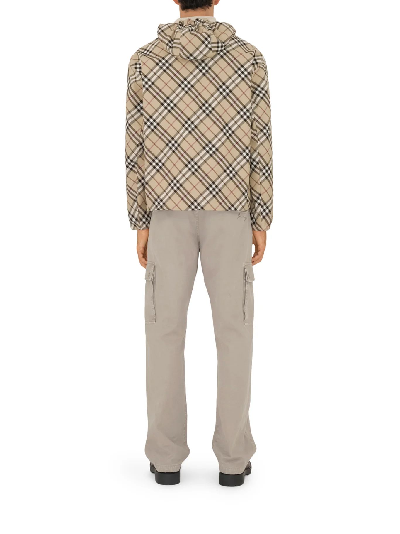 CHECK PRINT TWILL JACKET - Image 4