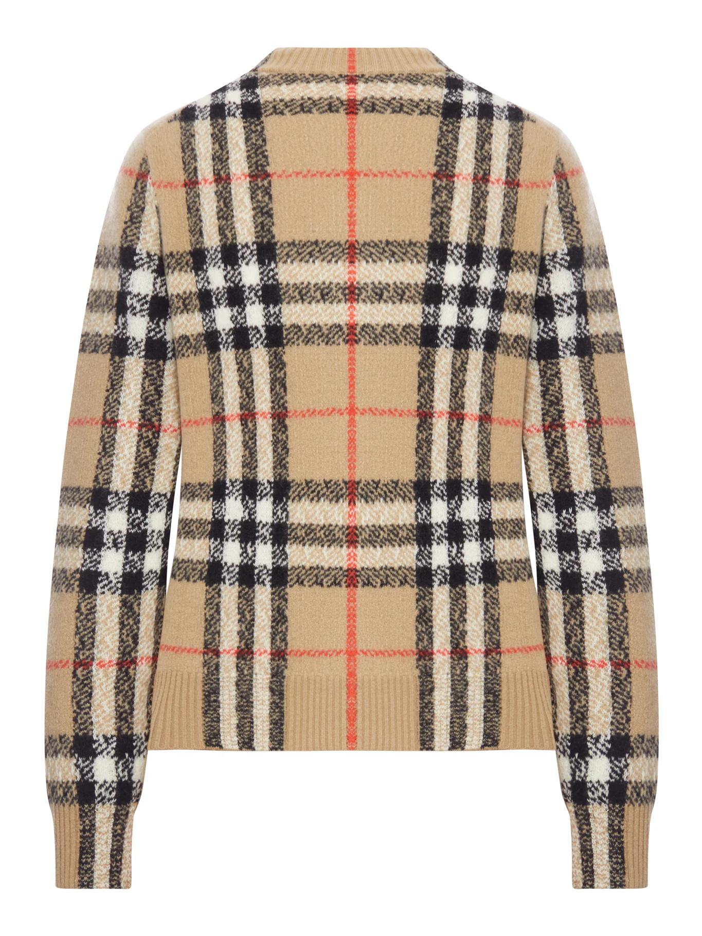 CHECKED WOOL AND CASHMERE SWEATER - Image 2