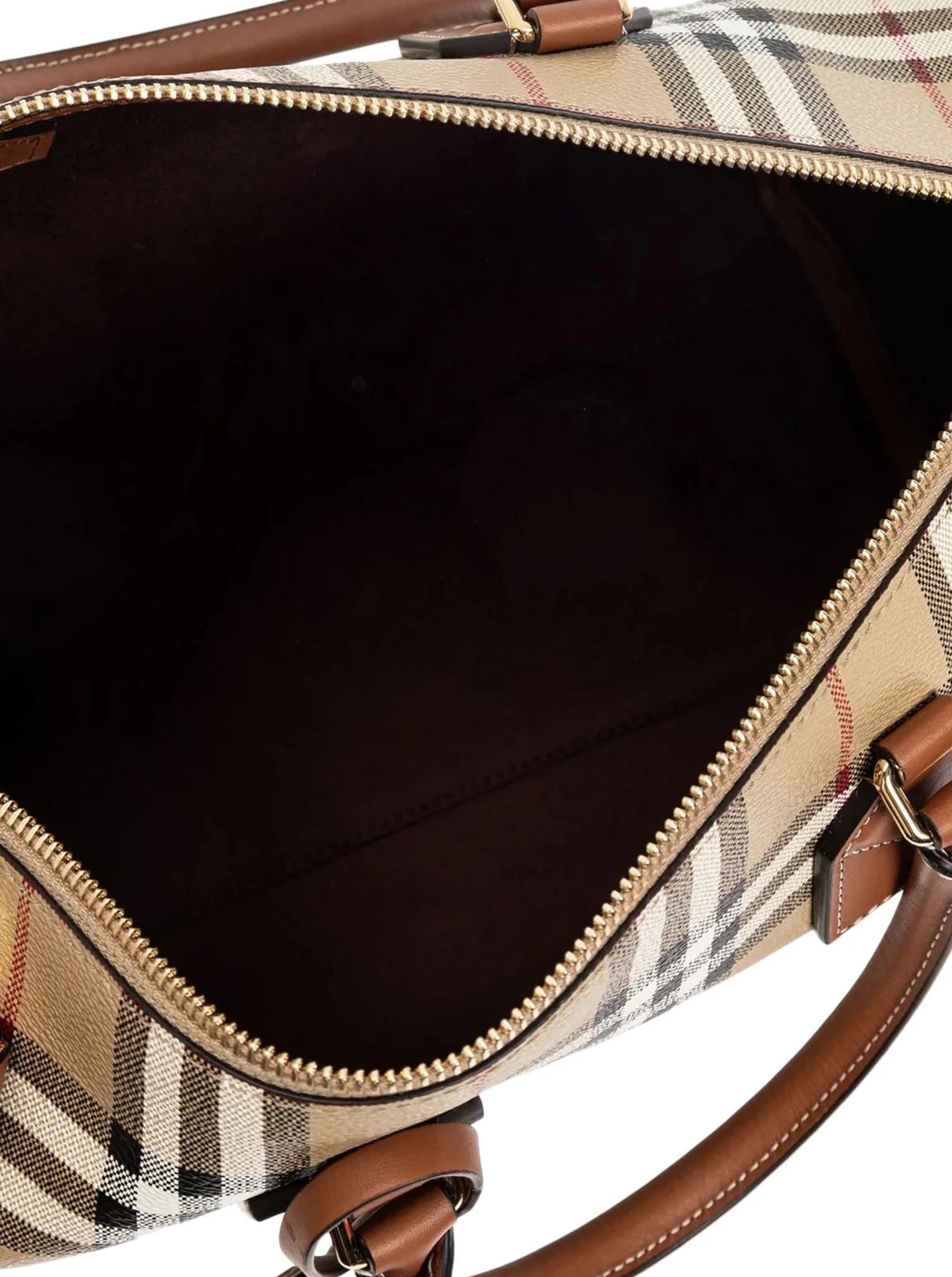 CHECKED ZIPPED BOWLING TOTE BAG - Image 5