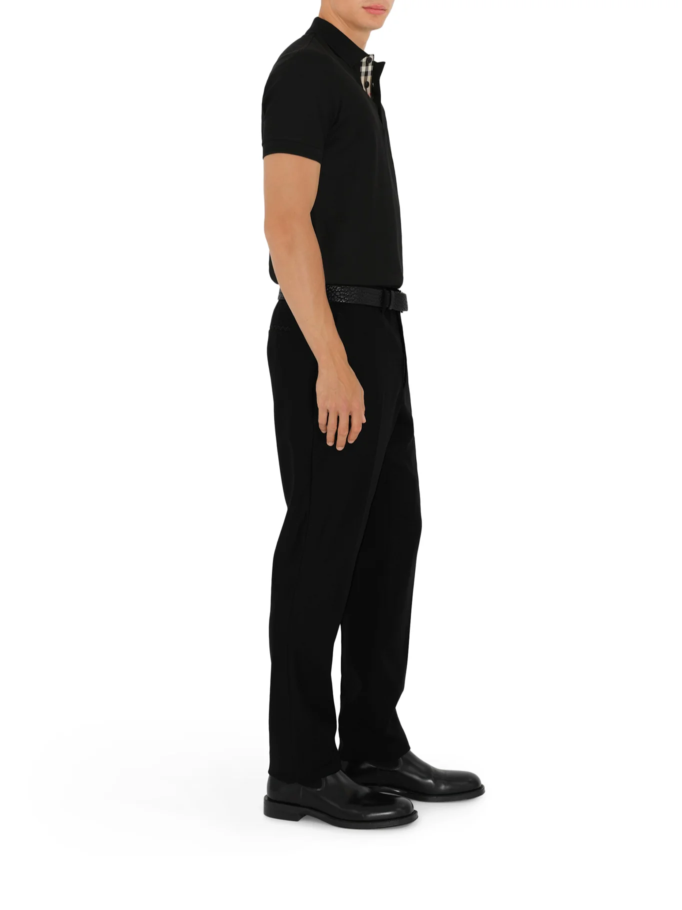 COTTON POLO SHIRT WITH EMBROIDERED EKD LOGO - Image 3