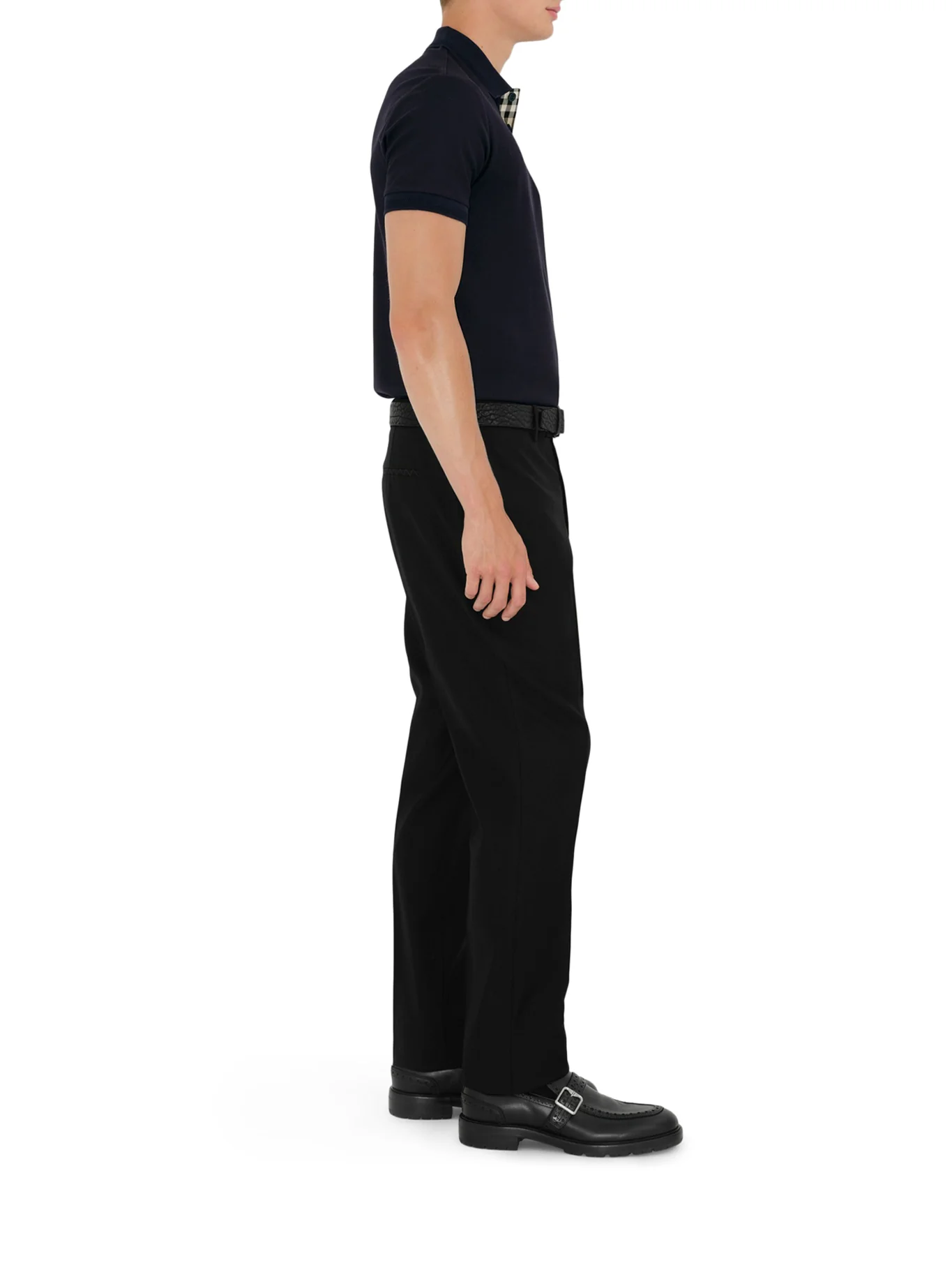 COTTON POLO SHIRT WITH EMBROIDERED EKD LOGO - Image 3