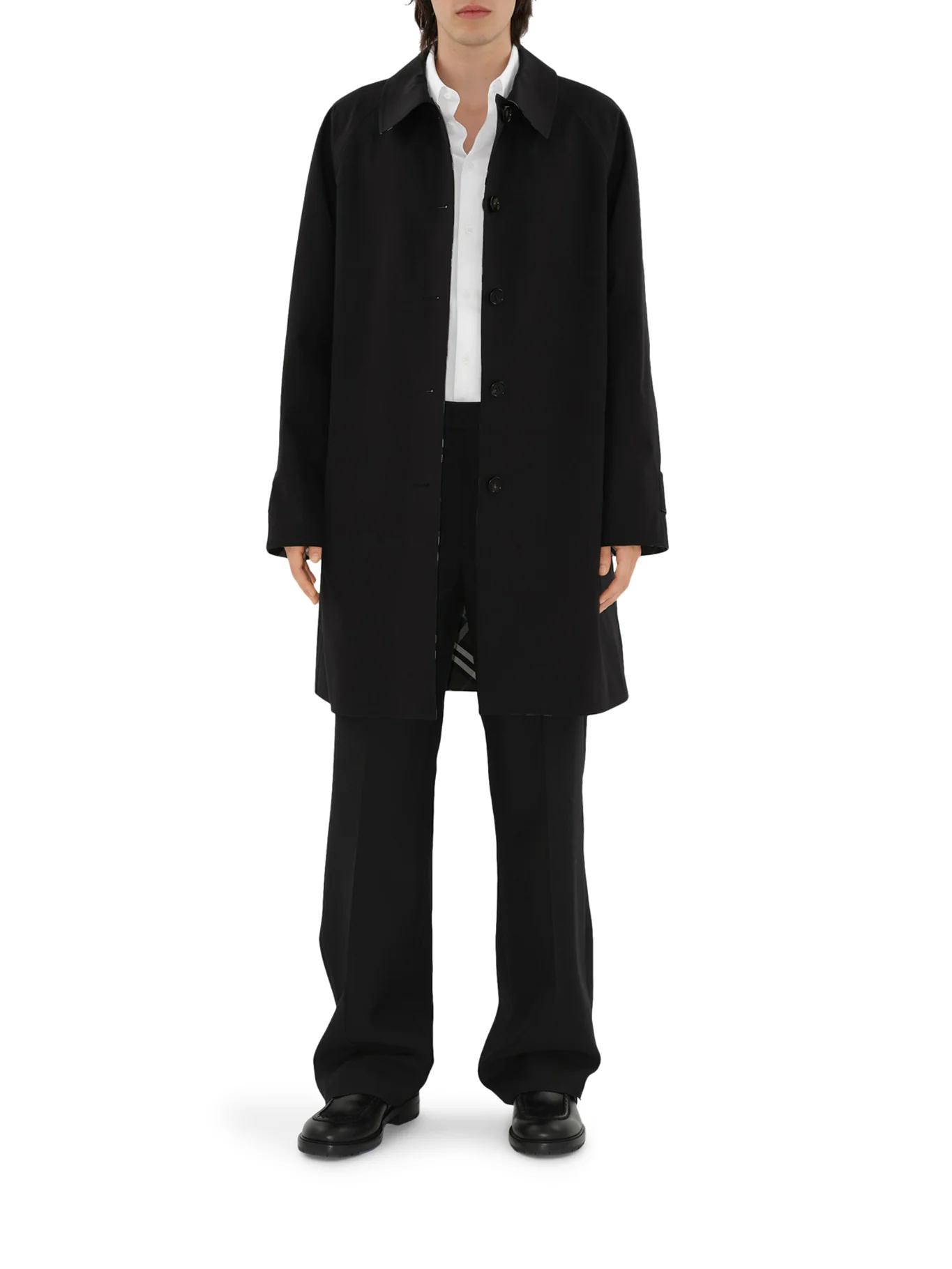 LONG GABARDINE COAT - Image 2