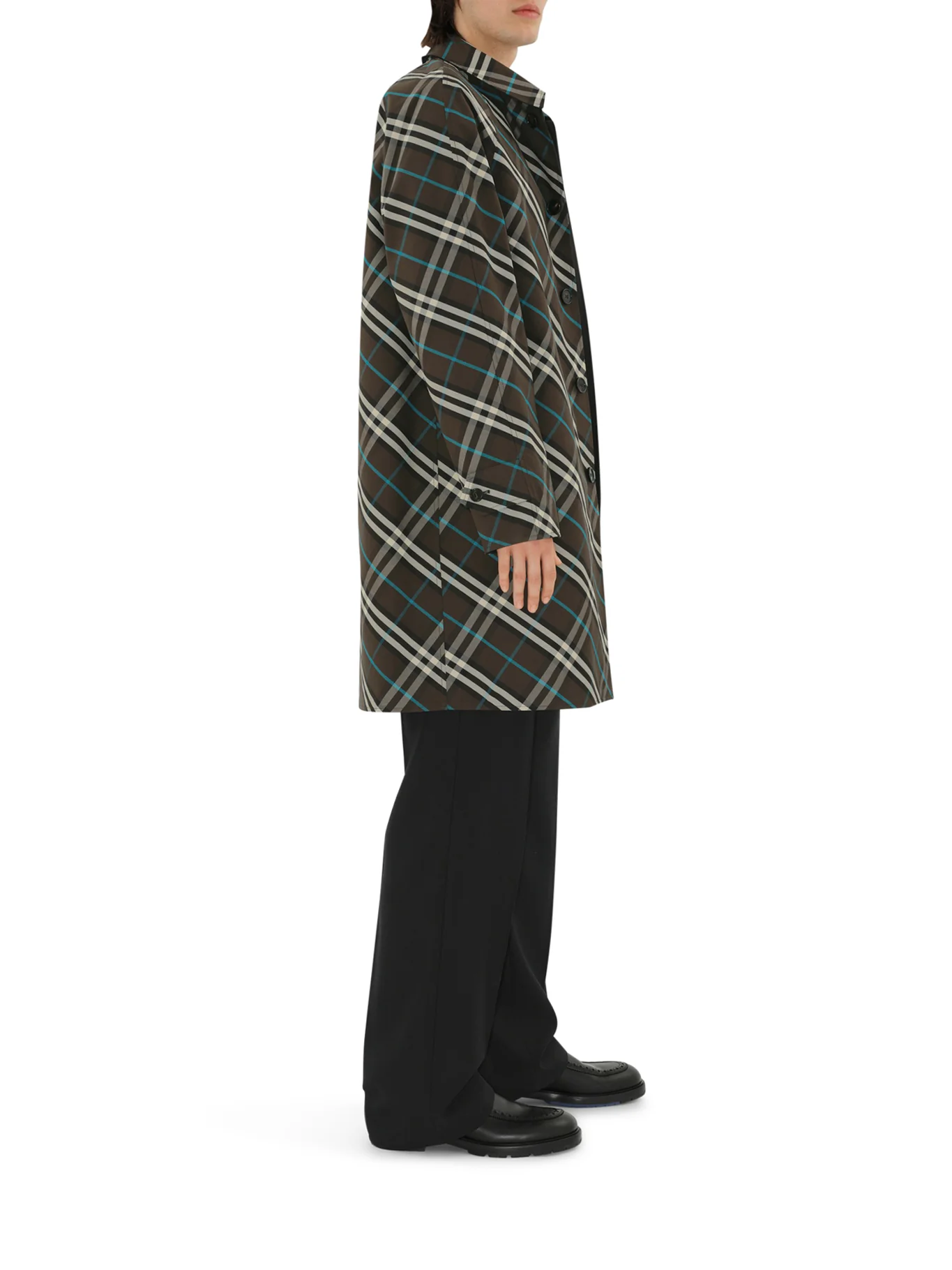 LONG GABARDINE COAT - Image 4