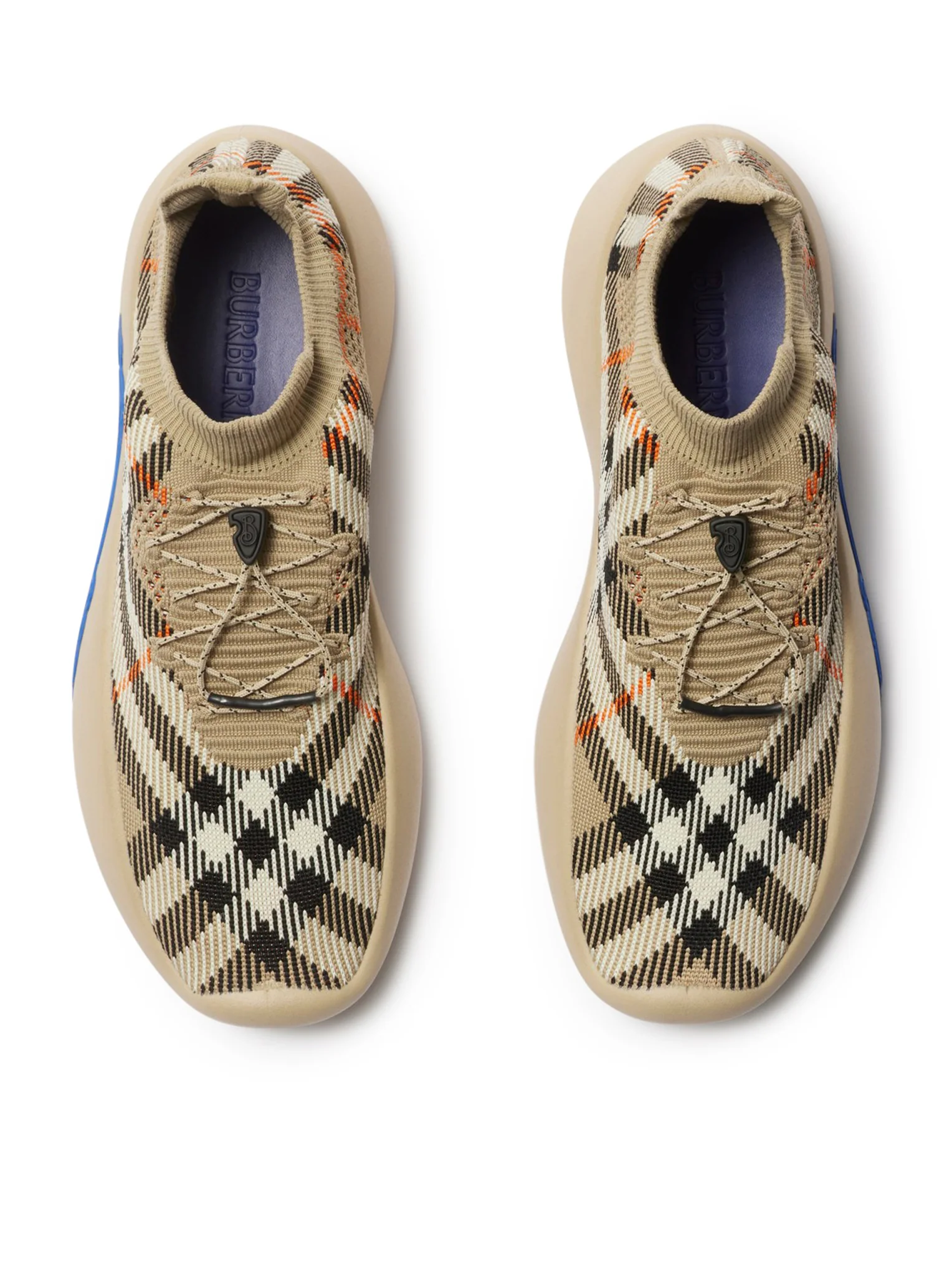 NEPTUNE SNEAKER WITH KNITTED CHECK PATTERN - Image 5