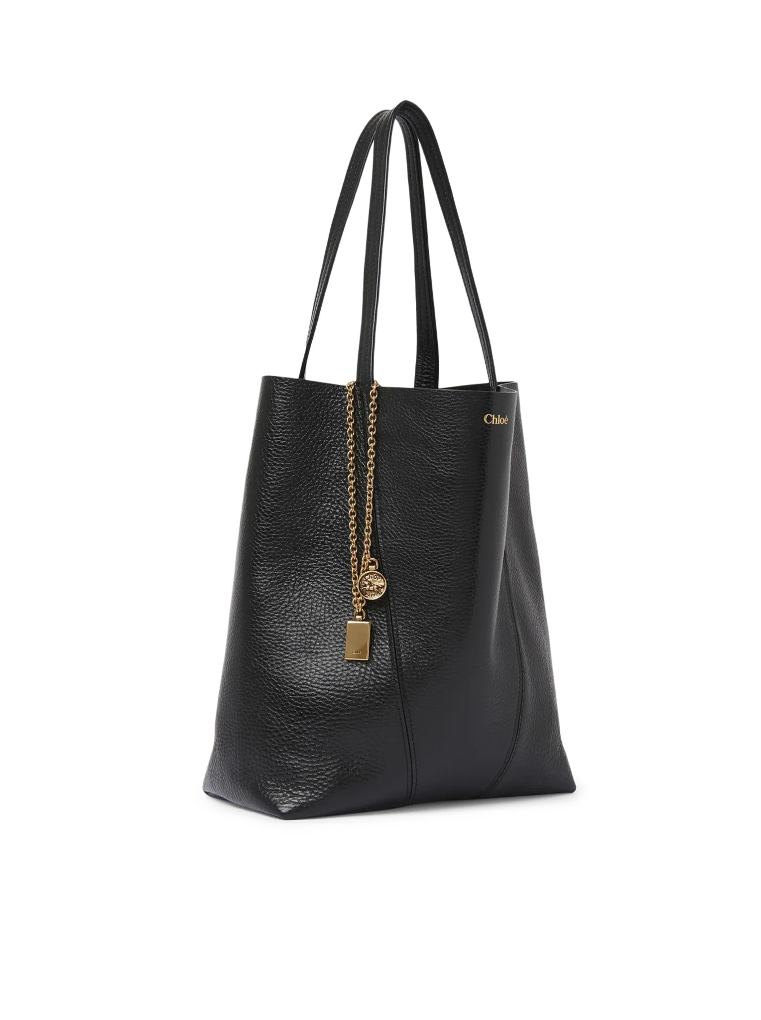 CHLOÉ SPIN TOTE BAG IN GRANATE LEATHER - Image 4