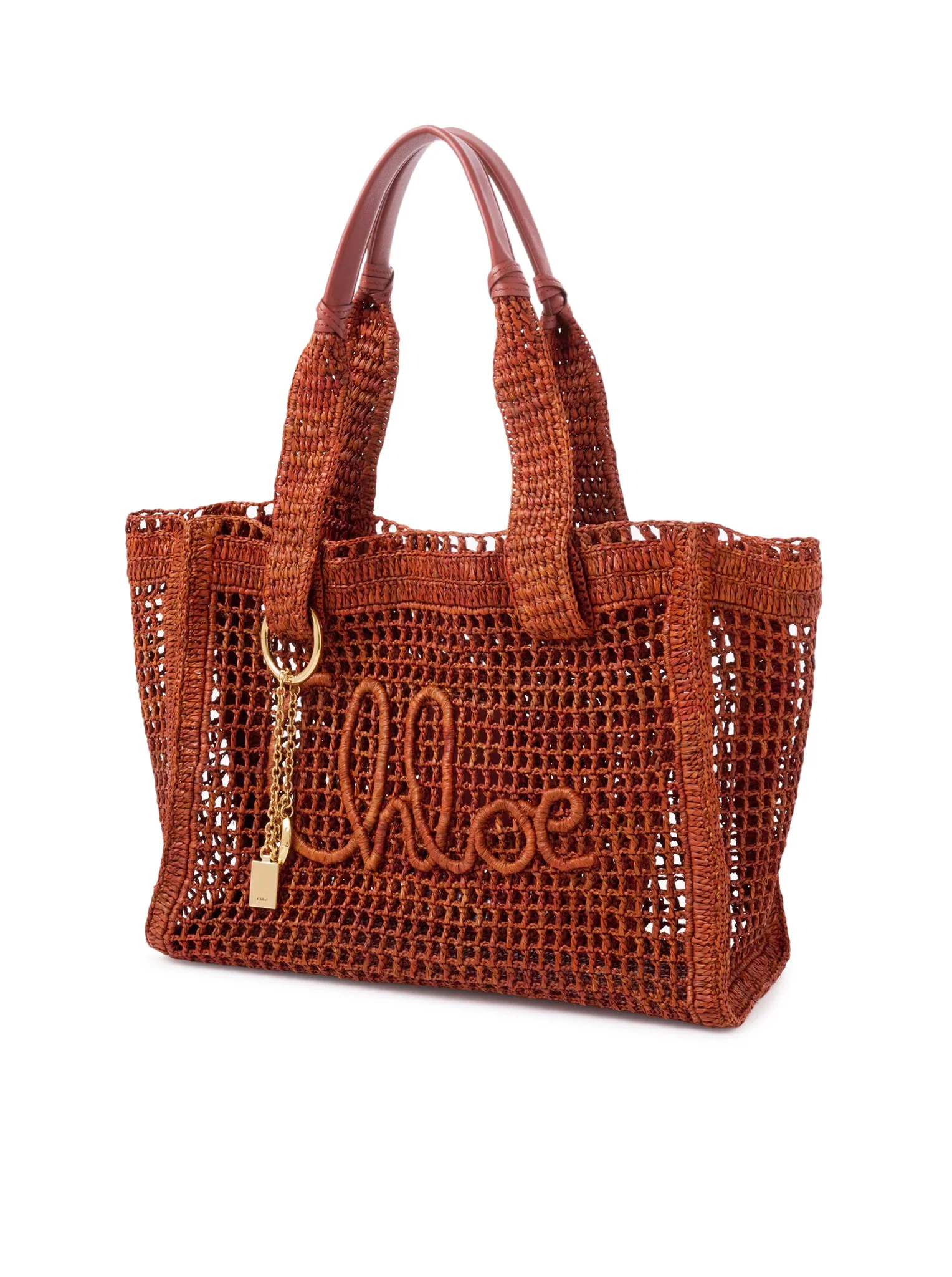 EAST-WEST SUMMER BANANA TOTE BAG IN RAFFIA - Image 5