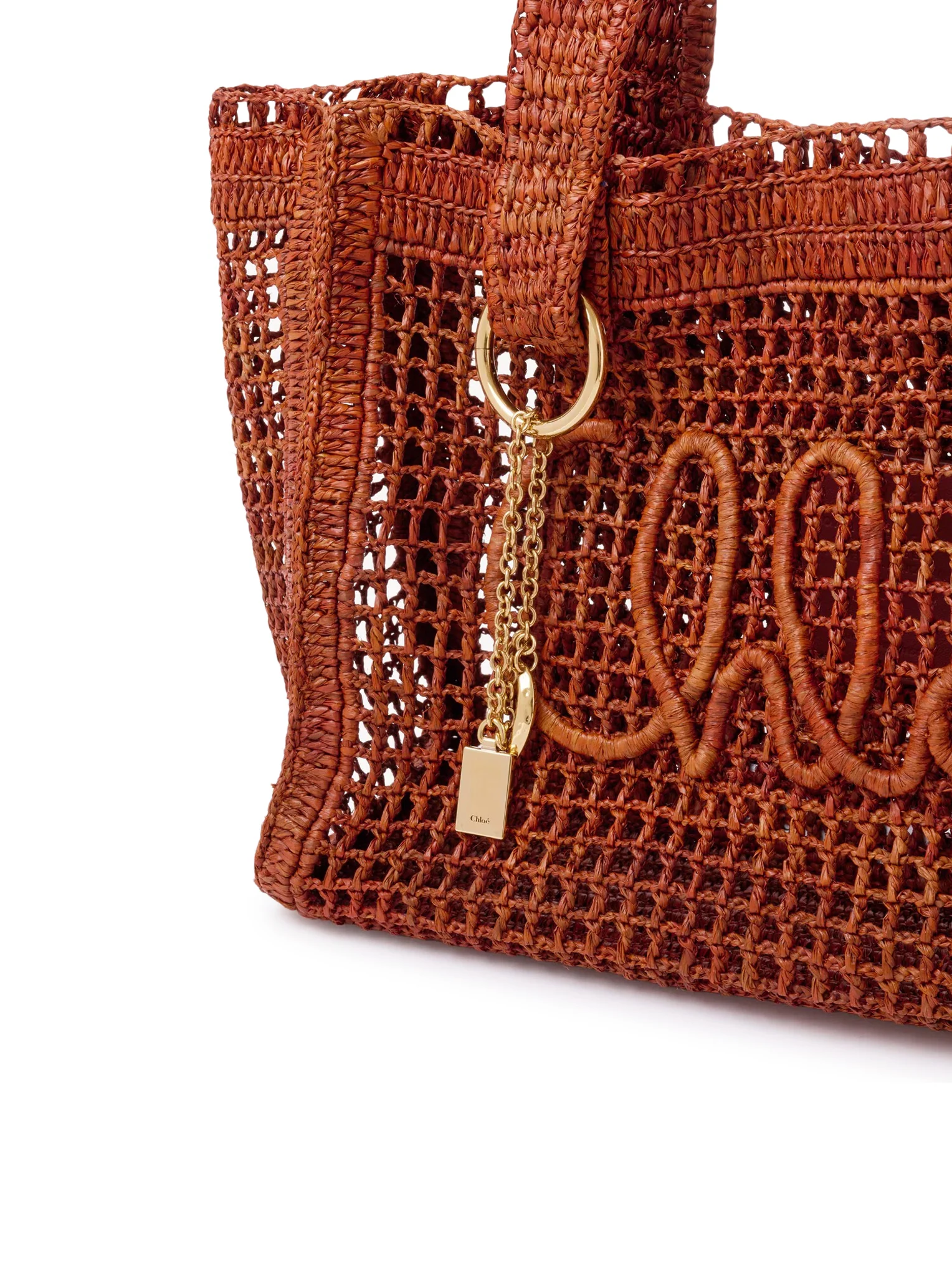 EAST-WEST SUMMER BANANA TOTE BAG IN RAFFIA - Image 7