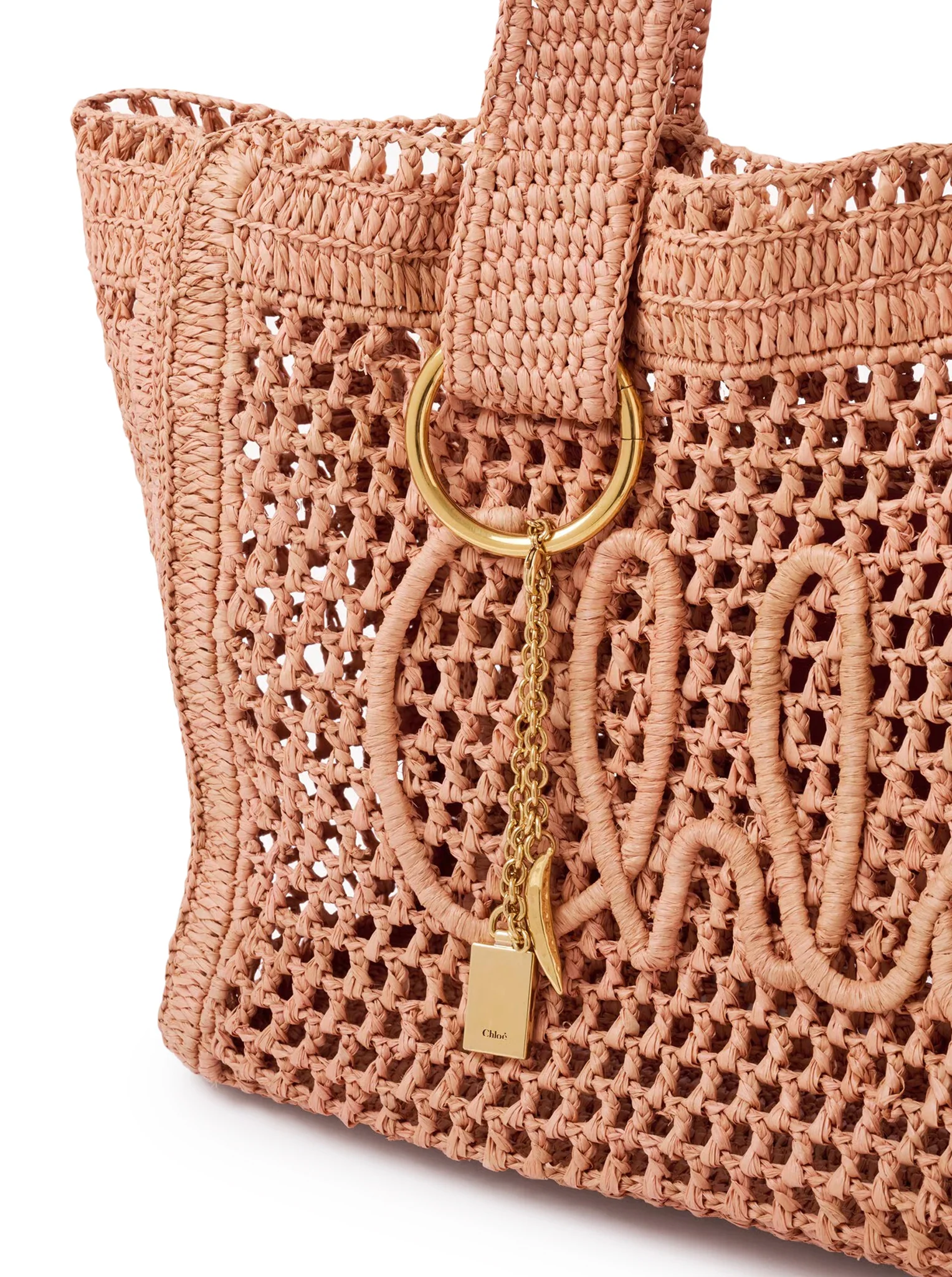 EAST-WEST SUMMER BANANA TOTE BAG IN RAFFIA - Image 7