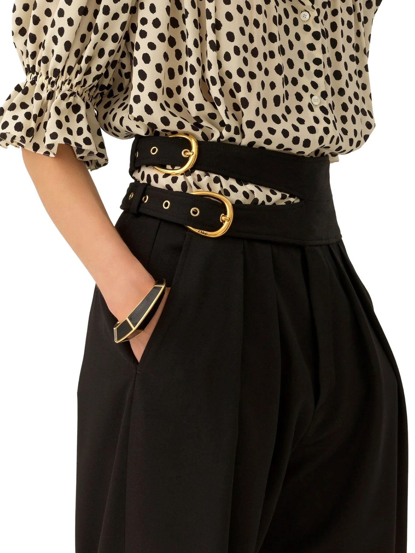 HIGH-WAISTED TAILORED WOOL TROUSERS - Image 5