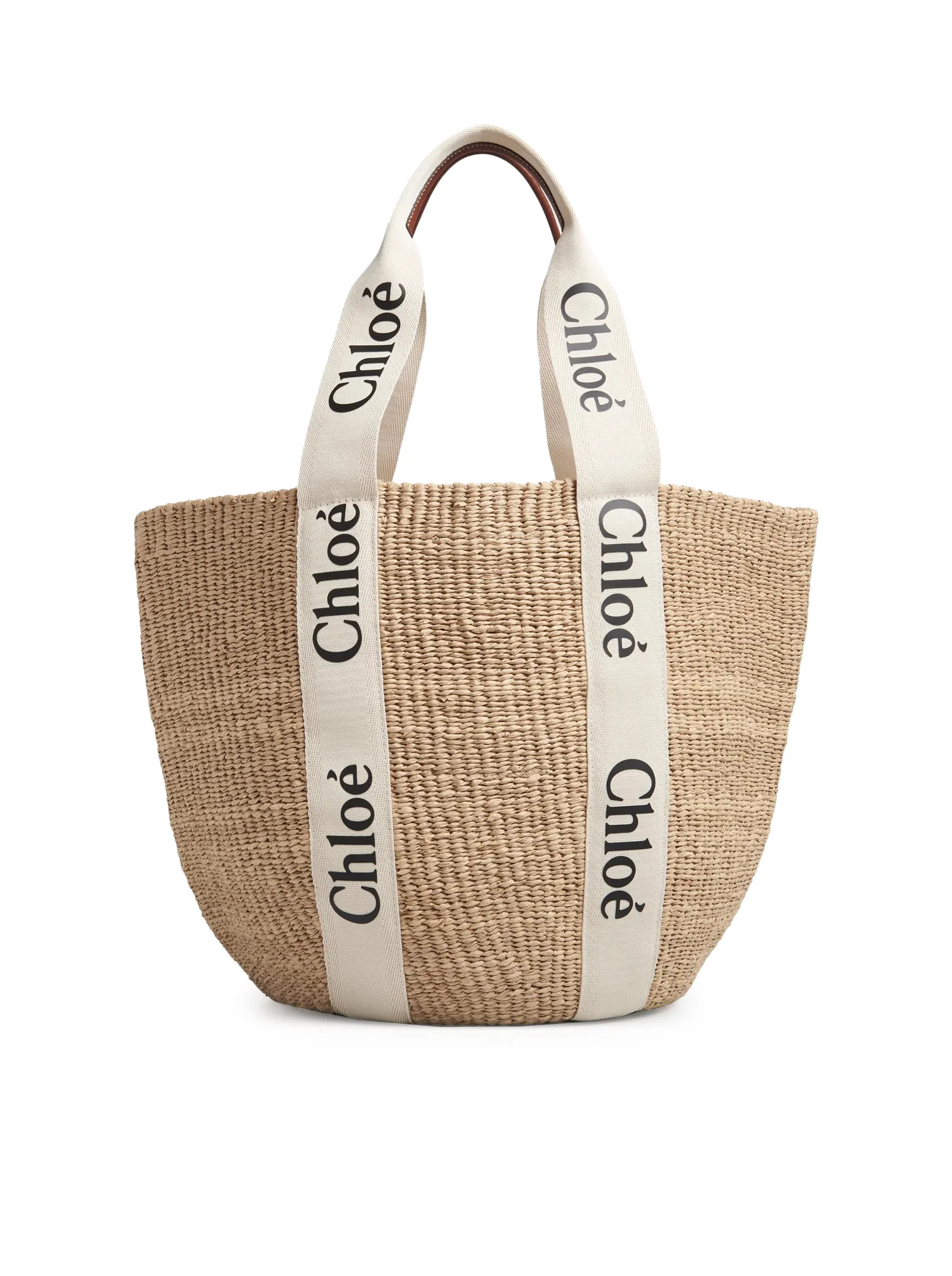 WOODY LARGE BASKET BAG IN NATURAL FIBERS - Image 4