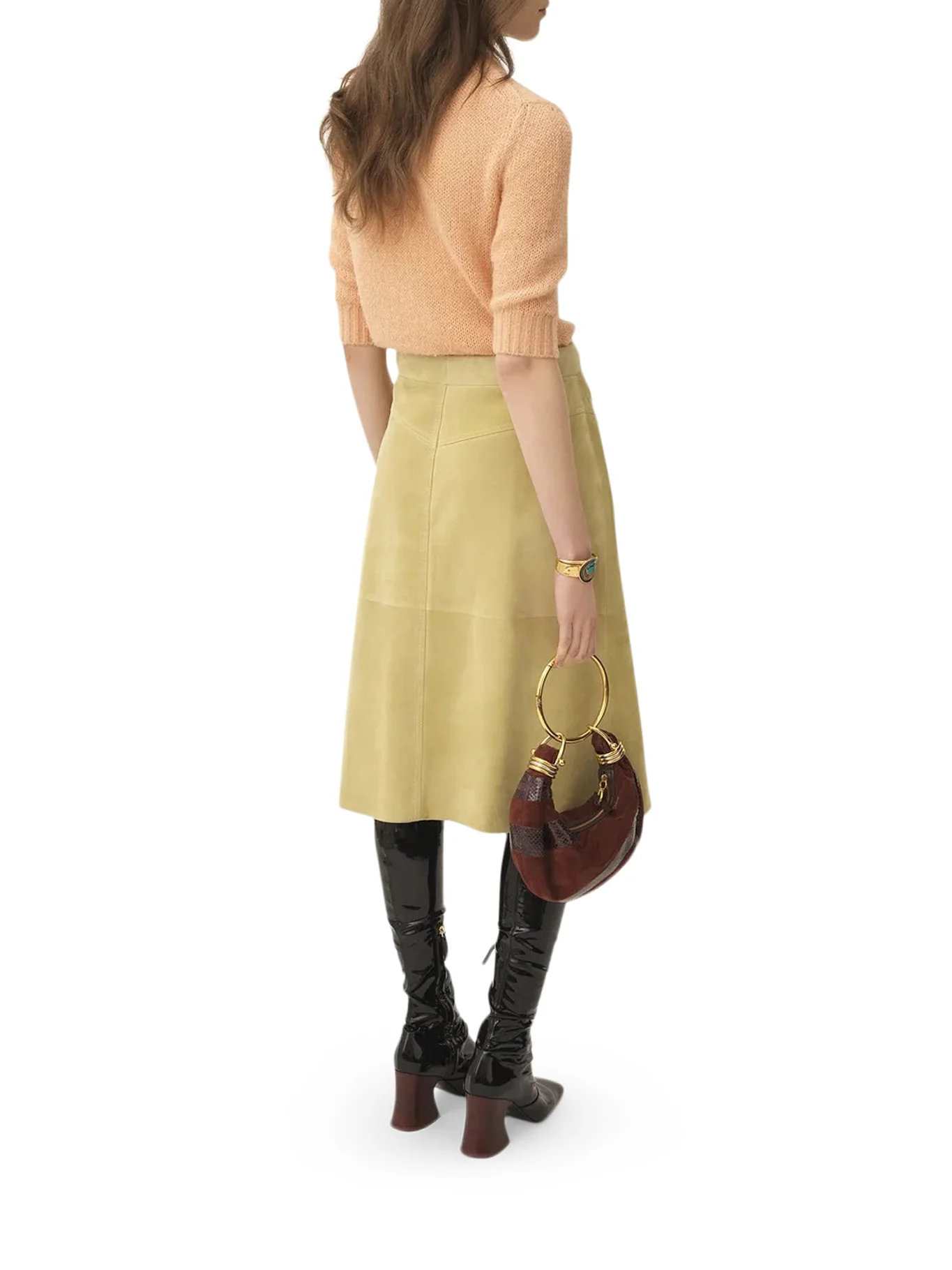 ALPACA WOOL AND SILK KNIT SWEATER WITH LOGO - Image 3
