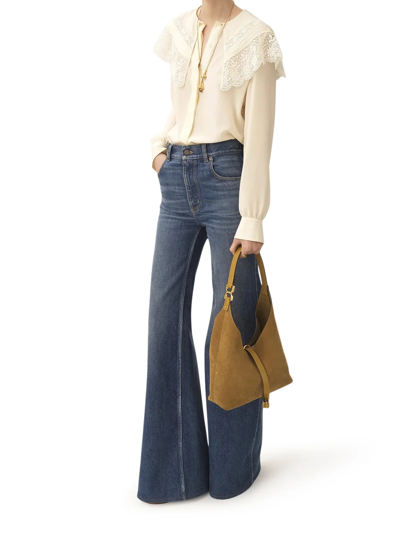 MARCIE SMALL SUEDE HOBO BAG - Image 2