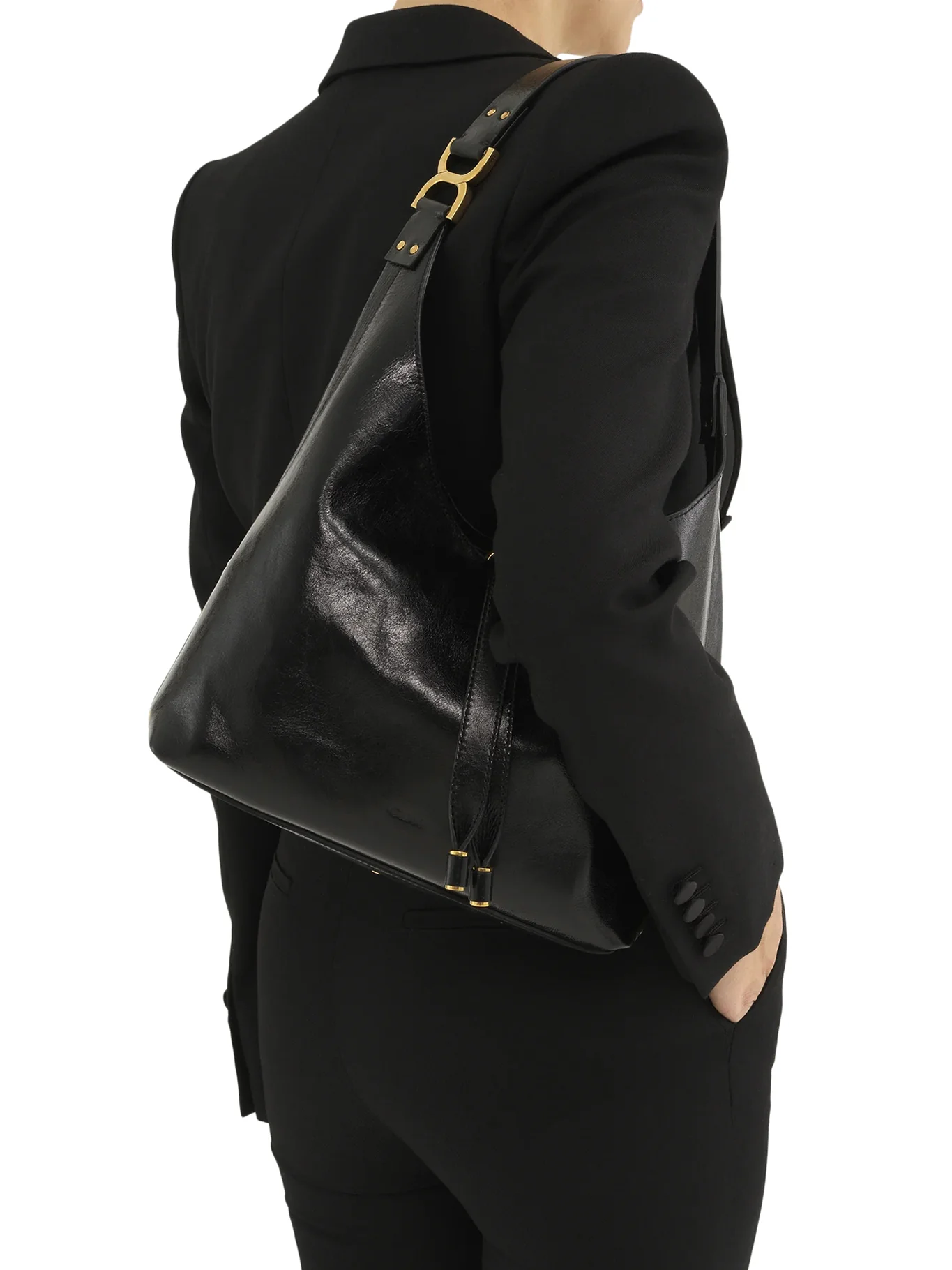 SMALL MARCIE BAG IN SHINY LEATHER - Image 2