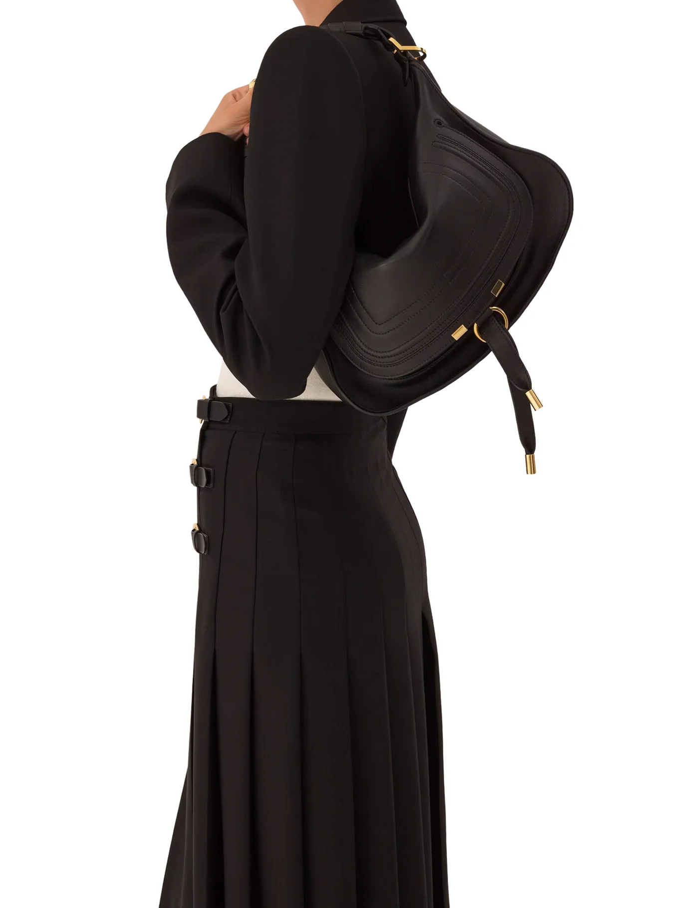 SMALL MARCIE SHOULDER BAG IN SOFT LEATHER - Image 3