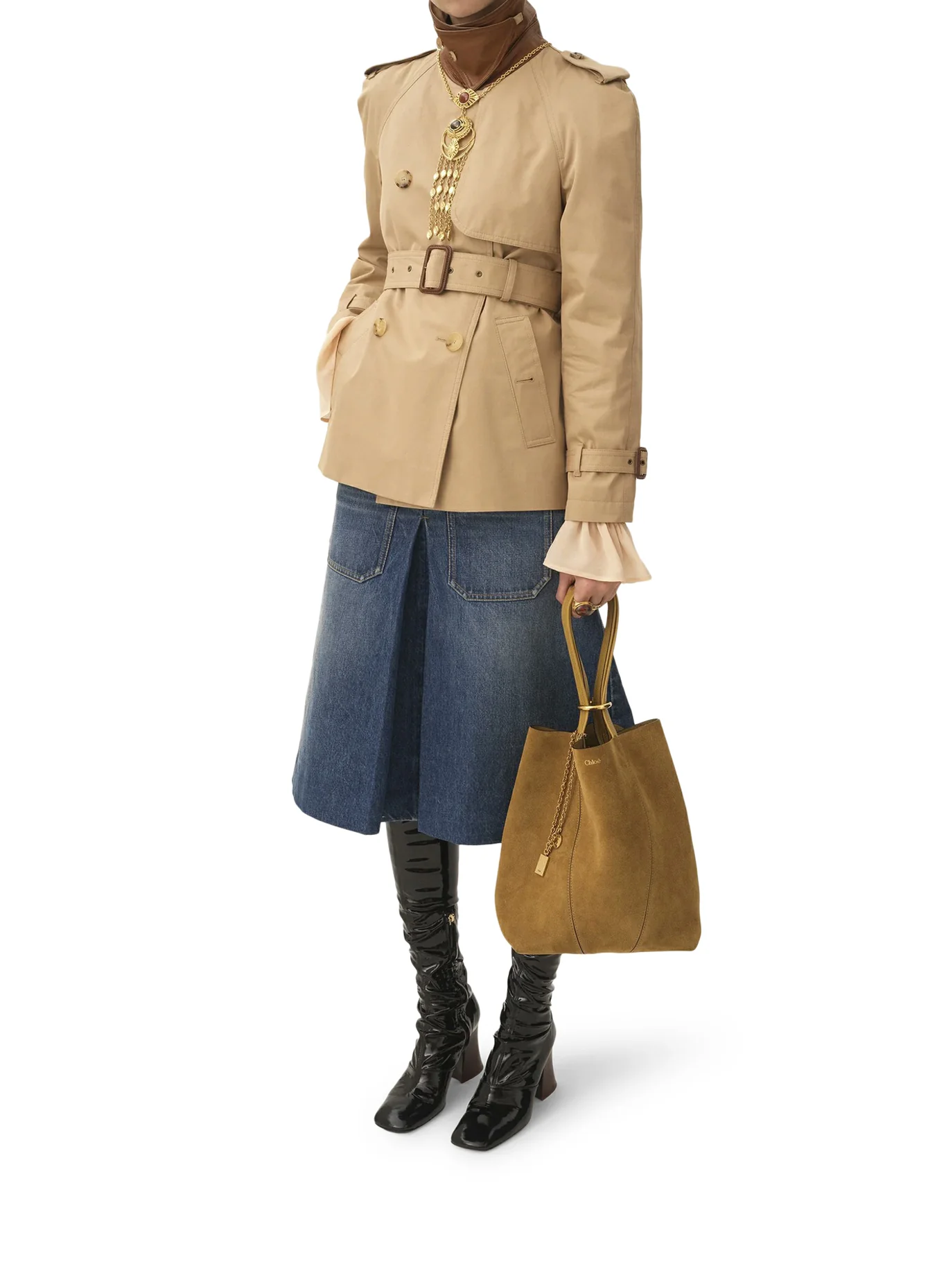SPIN SUEDE TOTE BAG - Image 2