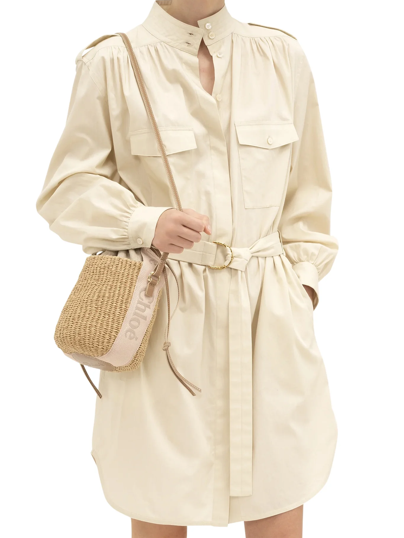 WOODY SMALL BASKET BAG IN NATURAL FIBRES - Image 3
