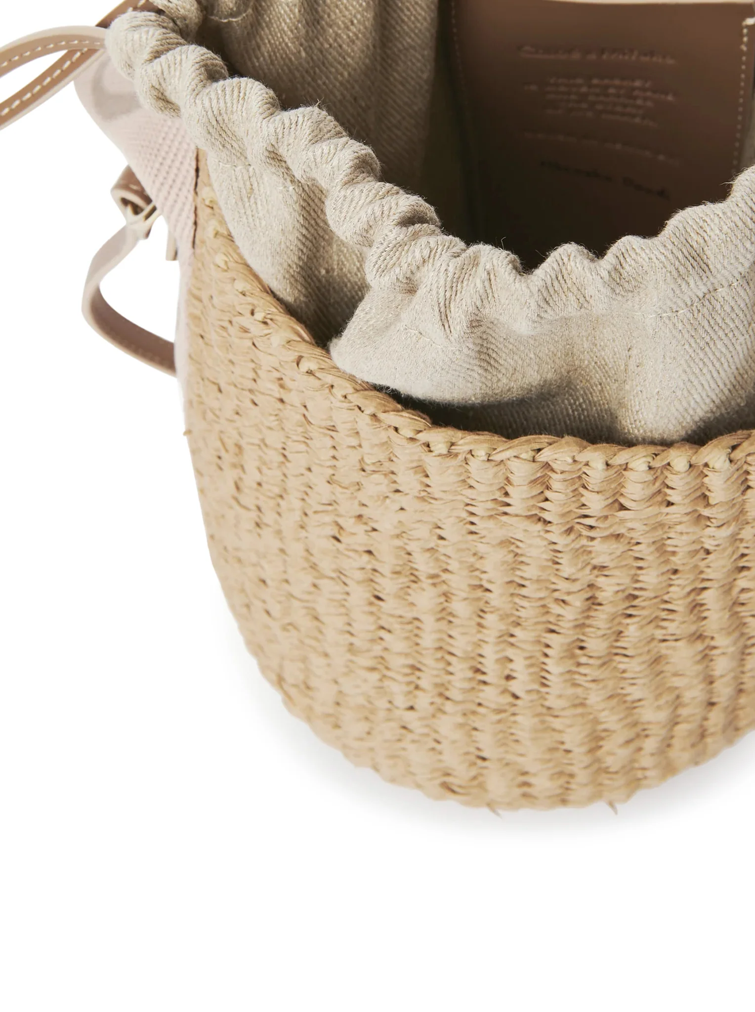 WOODY SMALL BASKET BAG IN NATURAL FIBRES - Image 6