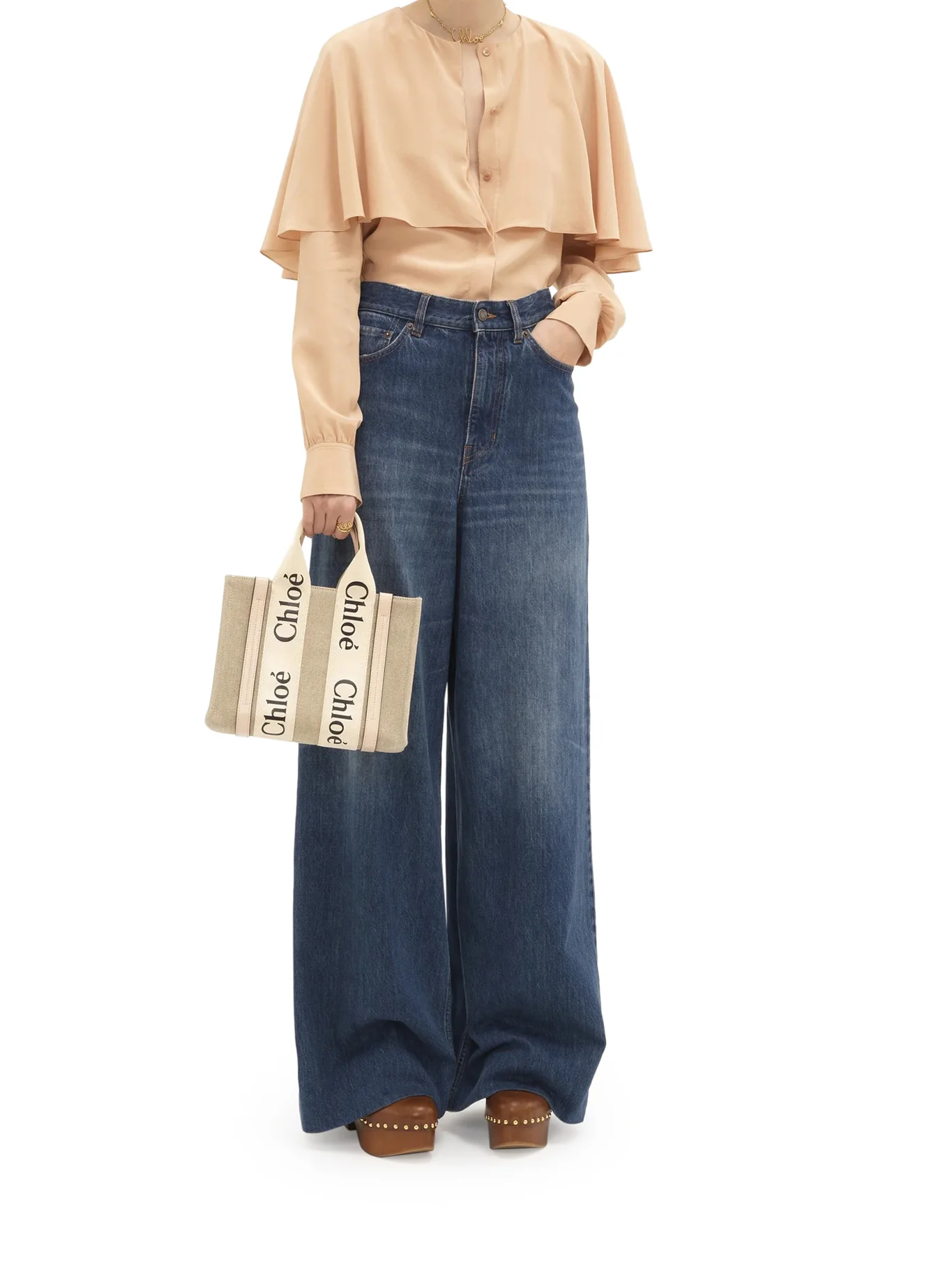 WOODY SMALL LINEN TOTE BAG - Image 3