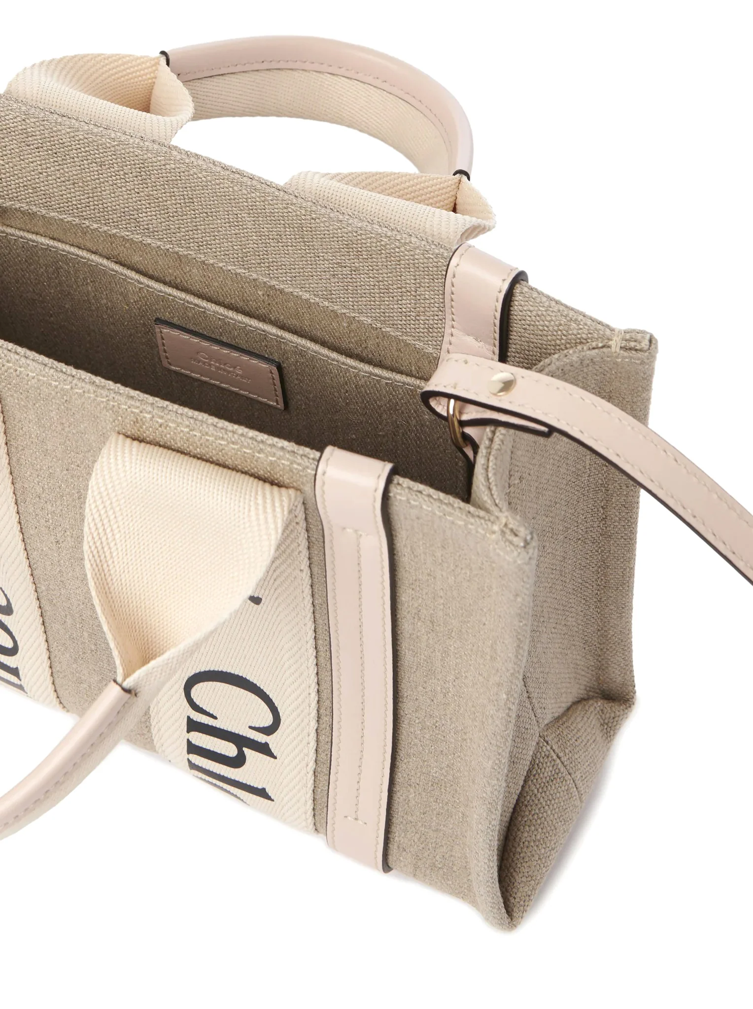 WOODY SMALL LINEN TOTE BAG - Image 6