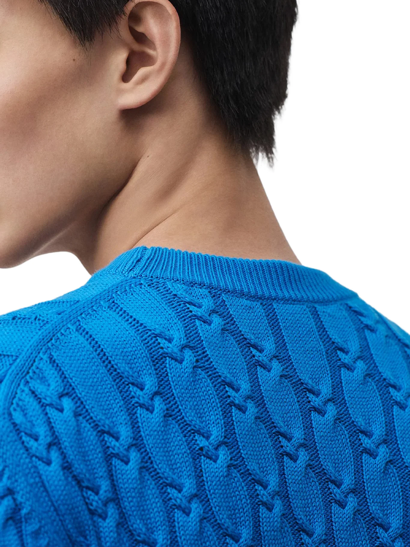 CABLE KNIT COTTON SWEATER - Image 3