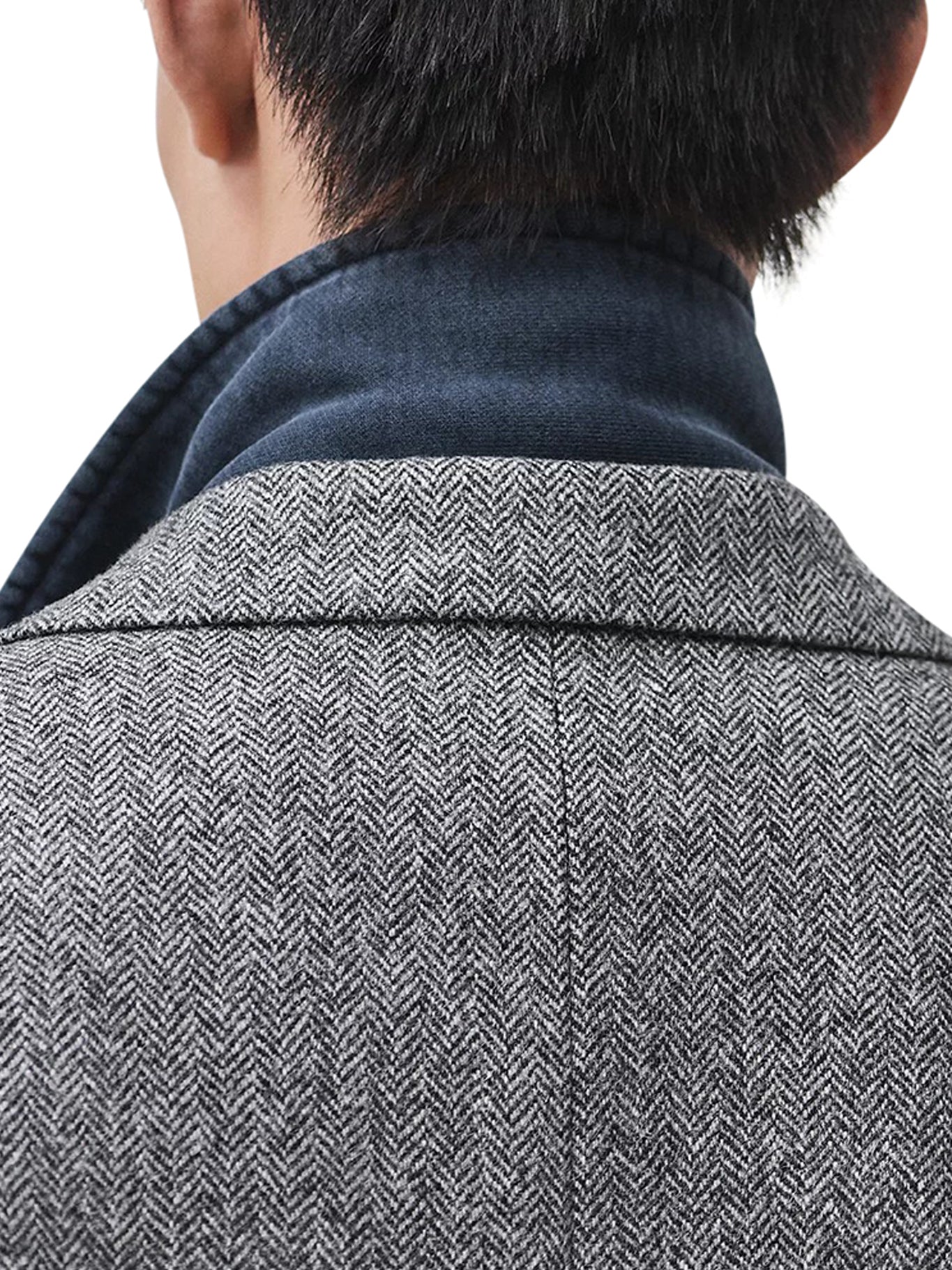 CLASSIC GREY VIRGIN WOOL COAT - Image 4