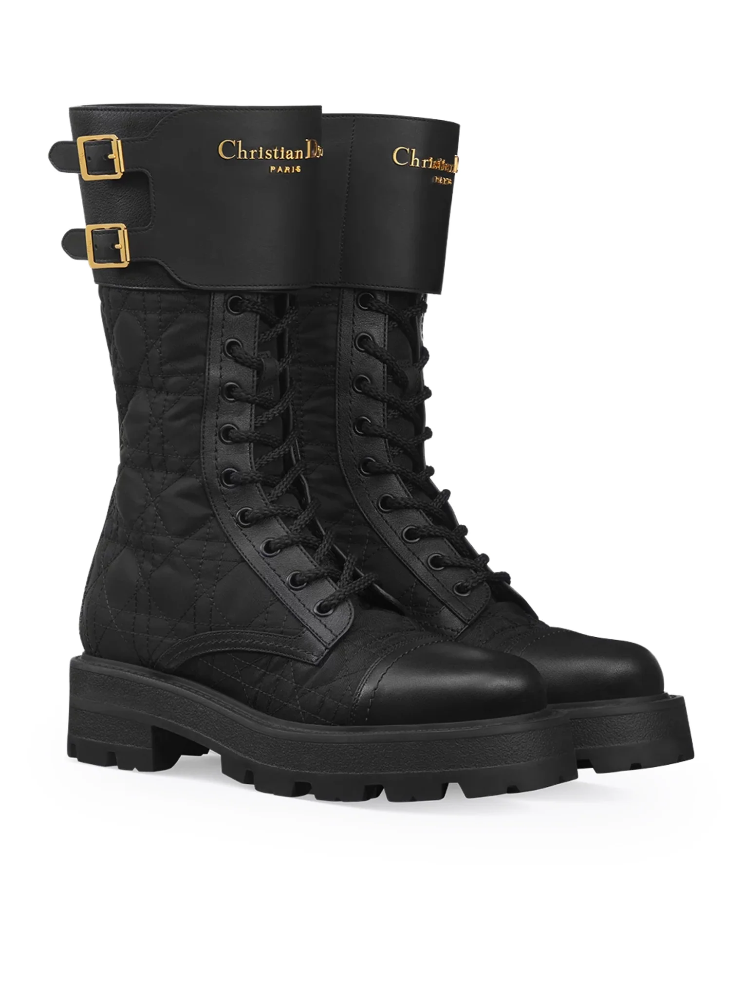 D-TRAP ANKLE BOOT WITH EMBROIDERED CANNAGE PATTERN - Image 3