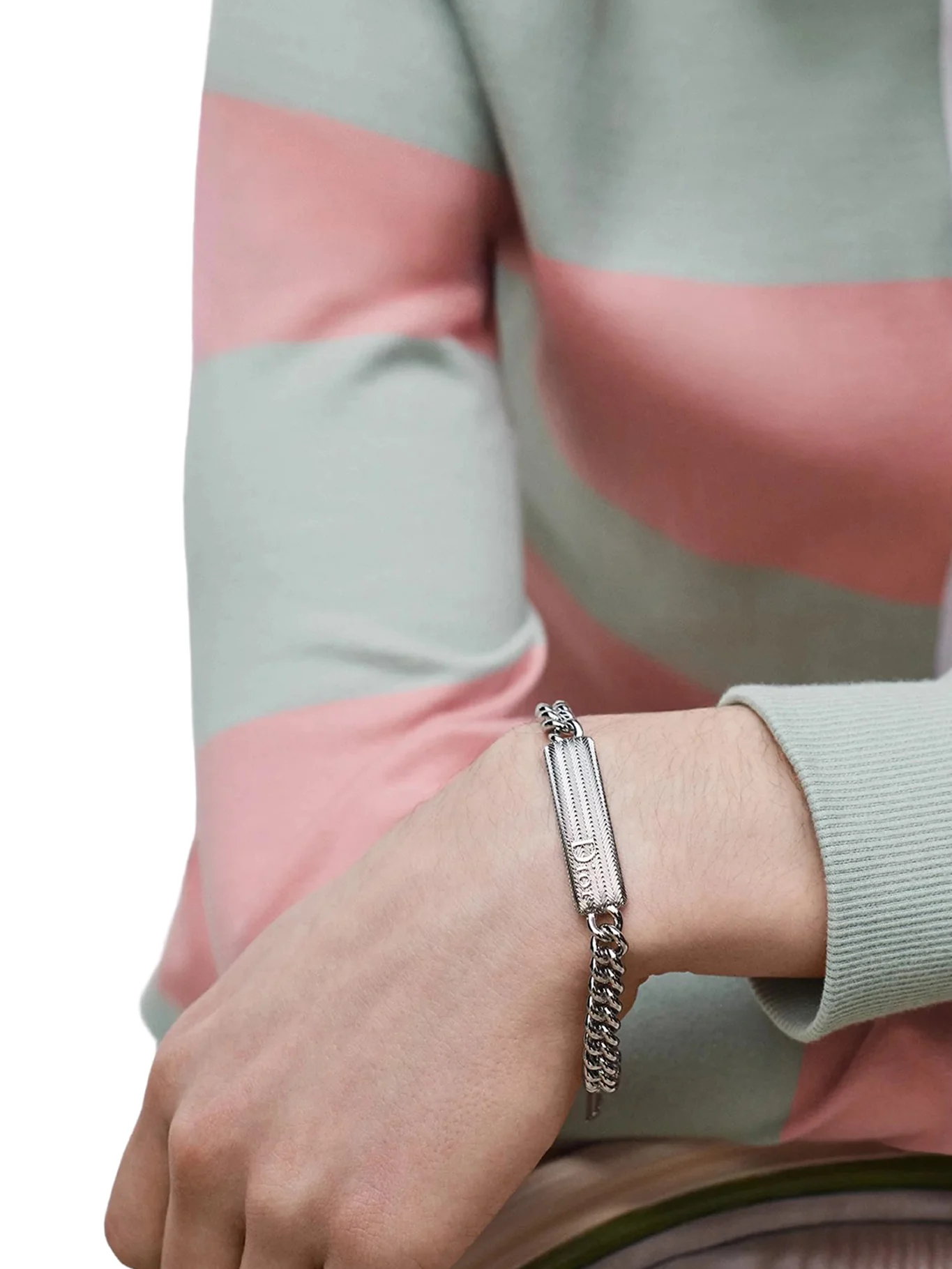DIOR GUILLOCHE CHAIN ??BRACELET - Image 2