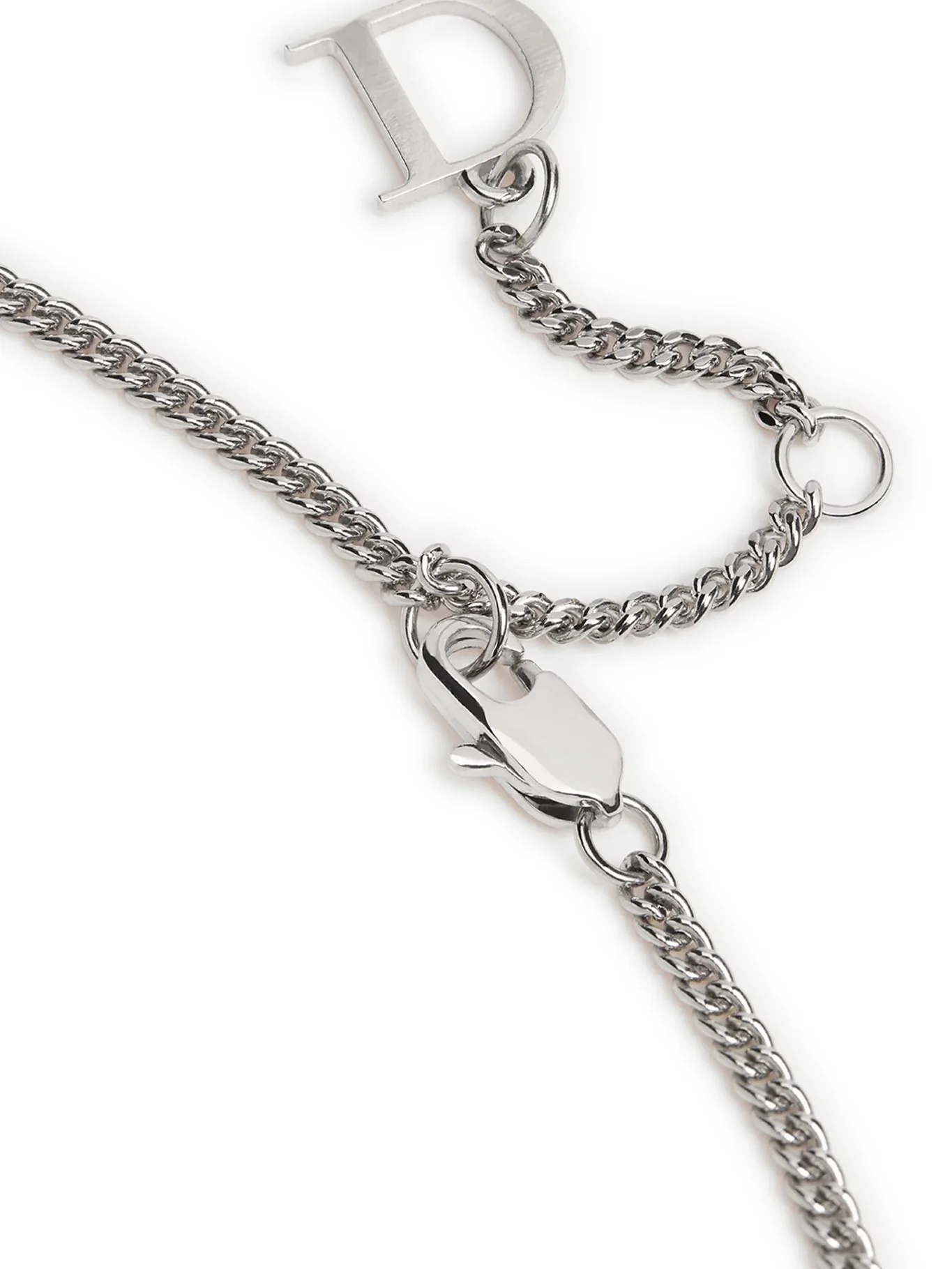 DIOR GUILLOCHÉ PLATE PENDANT NECKLACE - Image 4