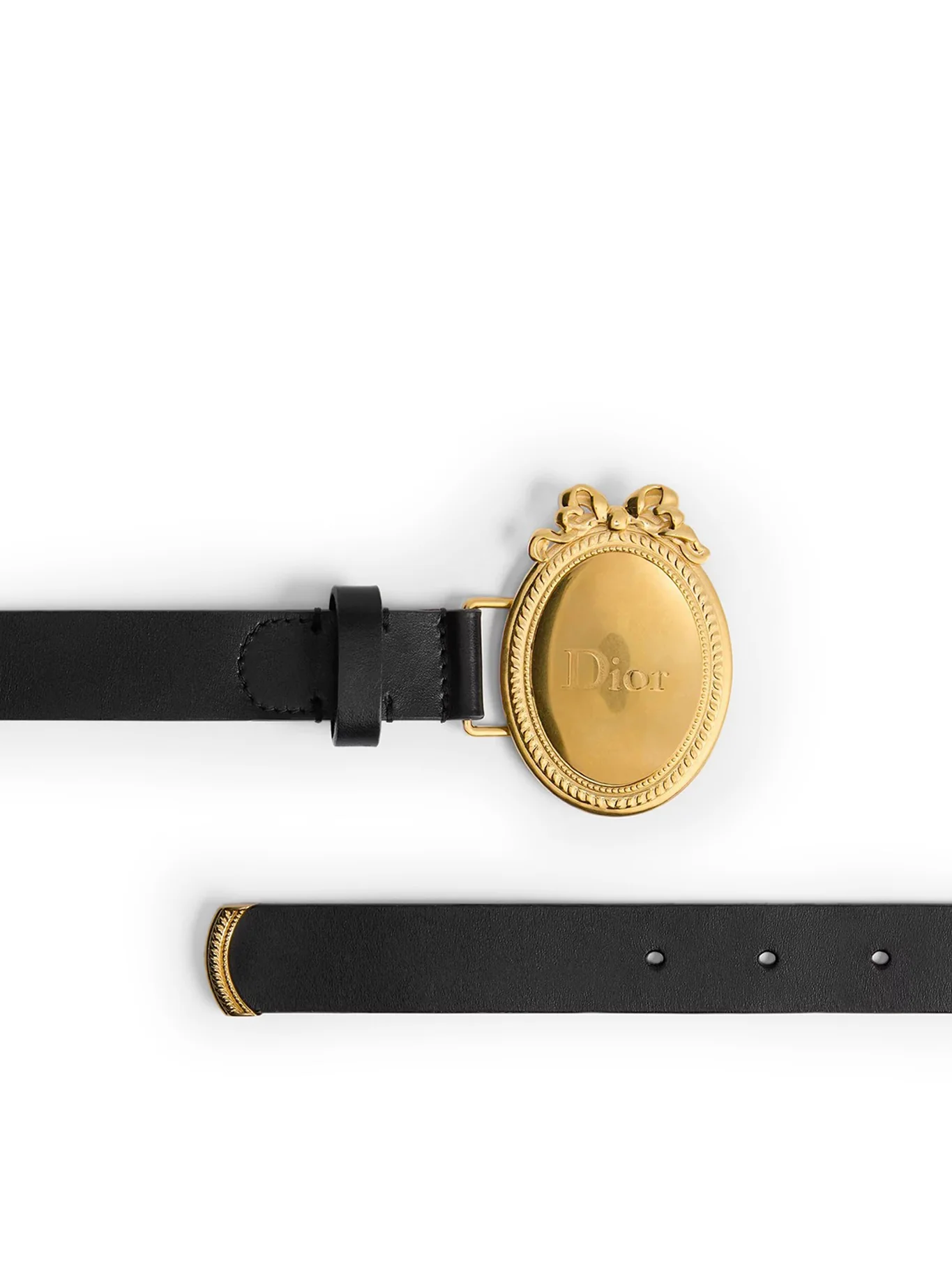 DIOR MÉDAILLON BELT IN BLACK TOLEDO CALFSKIN - Image 2