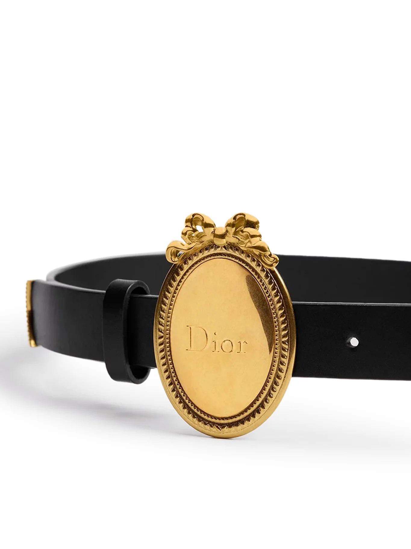 DIOR MÉDAILLON BELT IN BLACK TOLEDO CALFSKIN - Image 3
