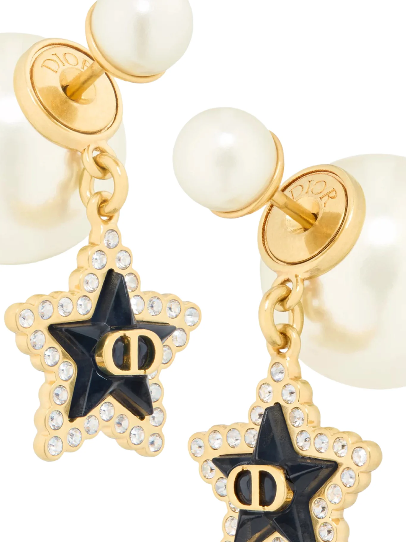 DIOR TRIBALES METAL EARRINGS WITH GOLD-TONE FINISH - Image 3