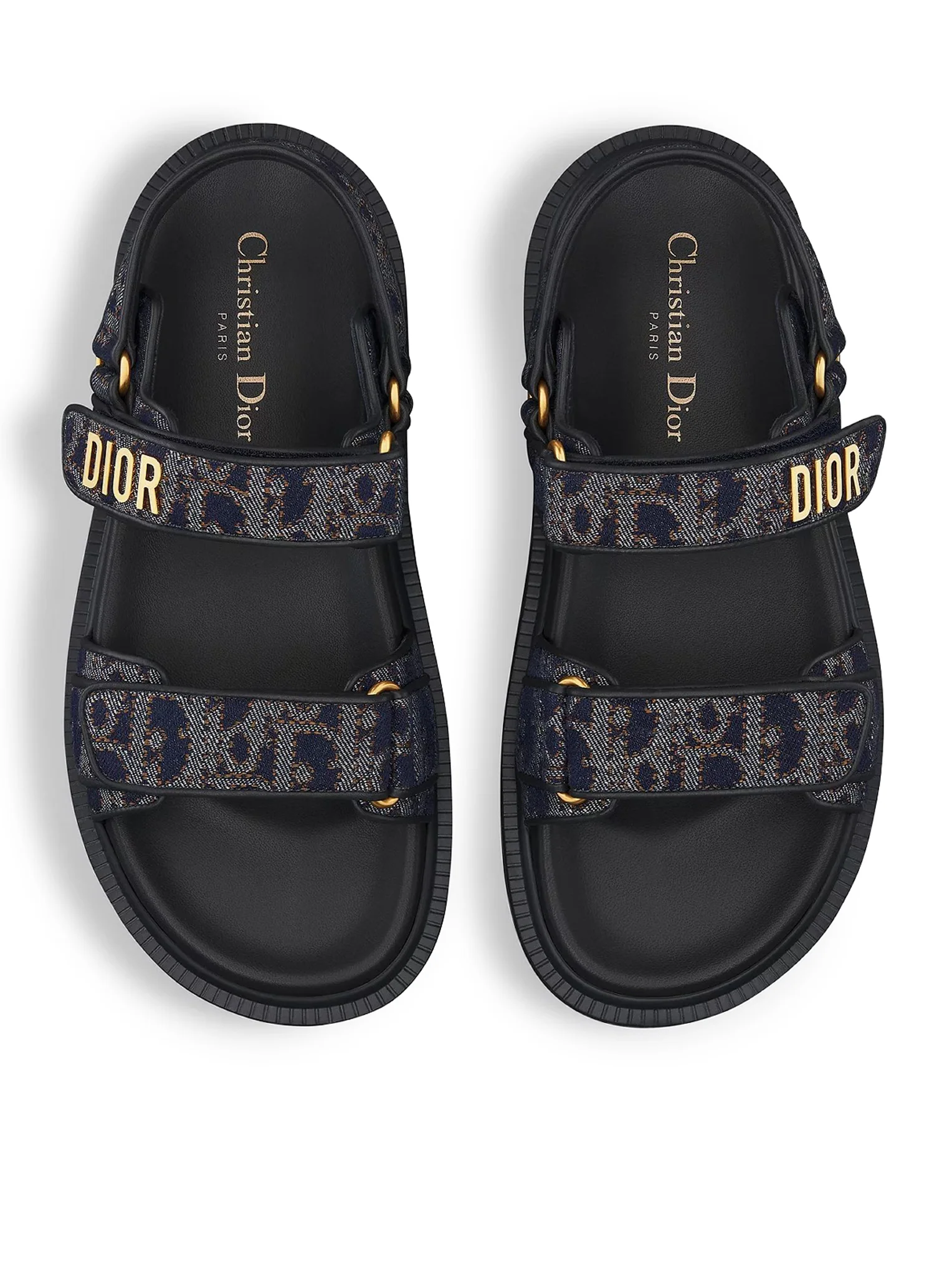 DIORACT SANDAL IN DIOR OBLIQUE DENIM - Image 3
