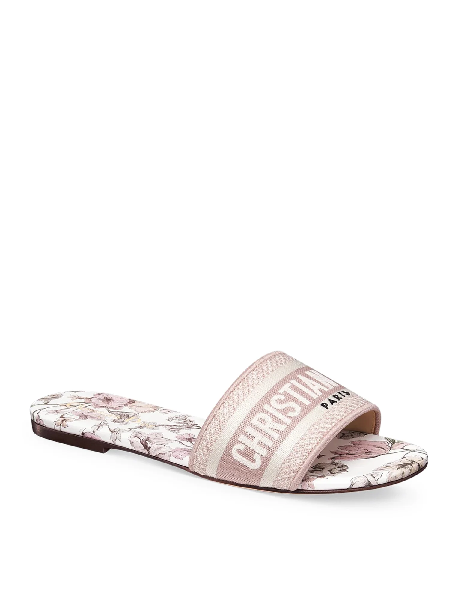 DWAY COTTON SANDAL EMBROIDERED WITH MILLEFIORI MOTIF, PINK COLOR - Image 2