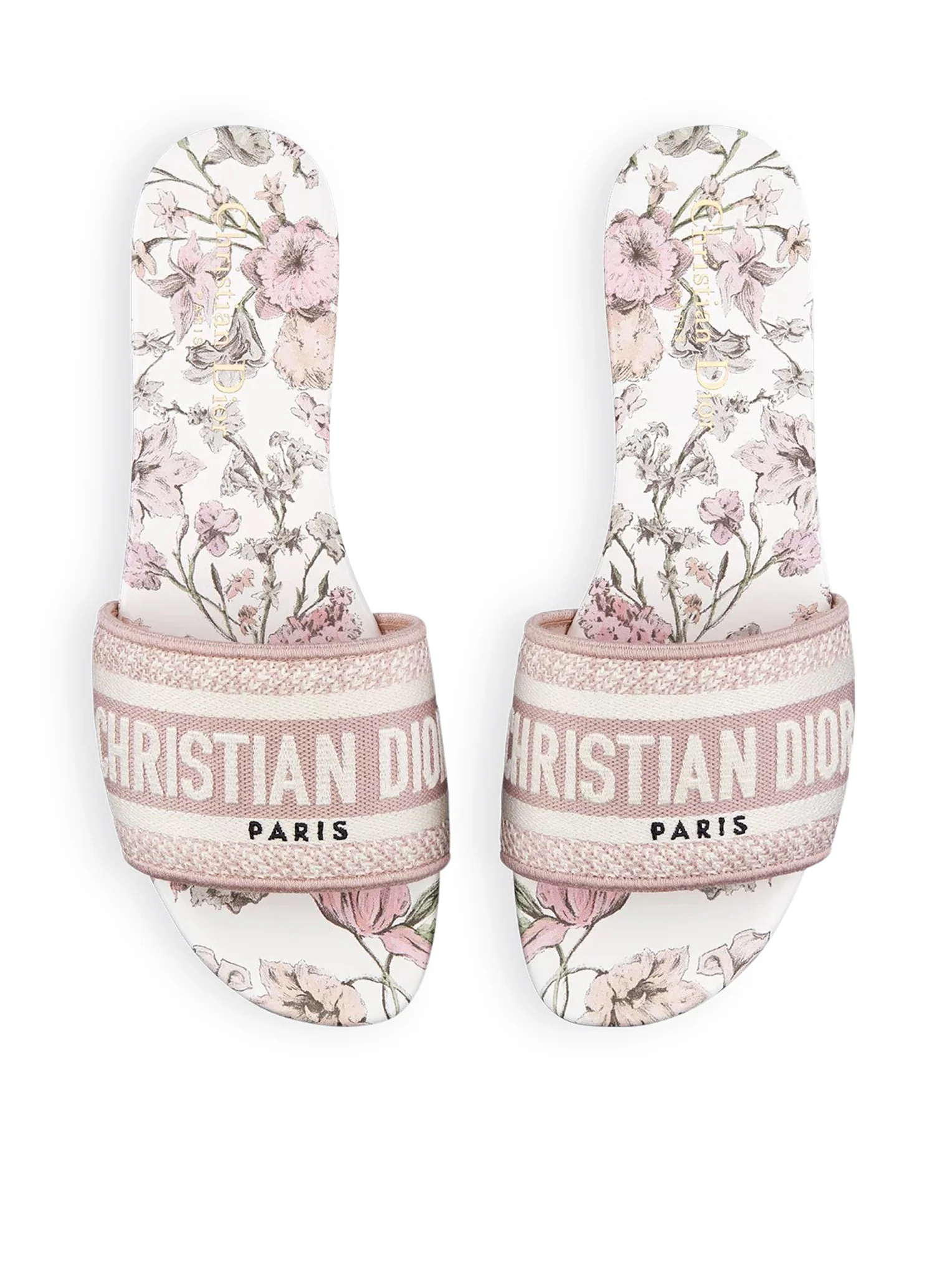 DWAY COTTON SANDAL EMBROIDERED WITH MILLEFIORI MOTIF, PINK COLOR - Image 3
